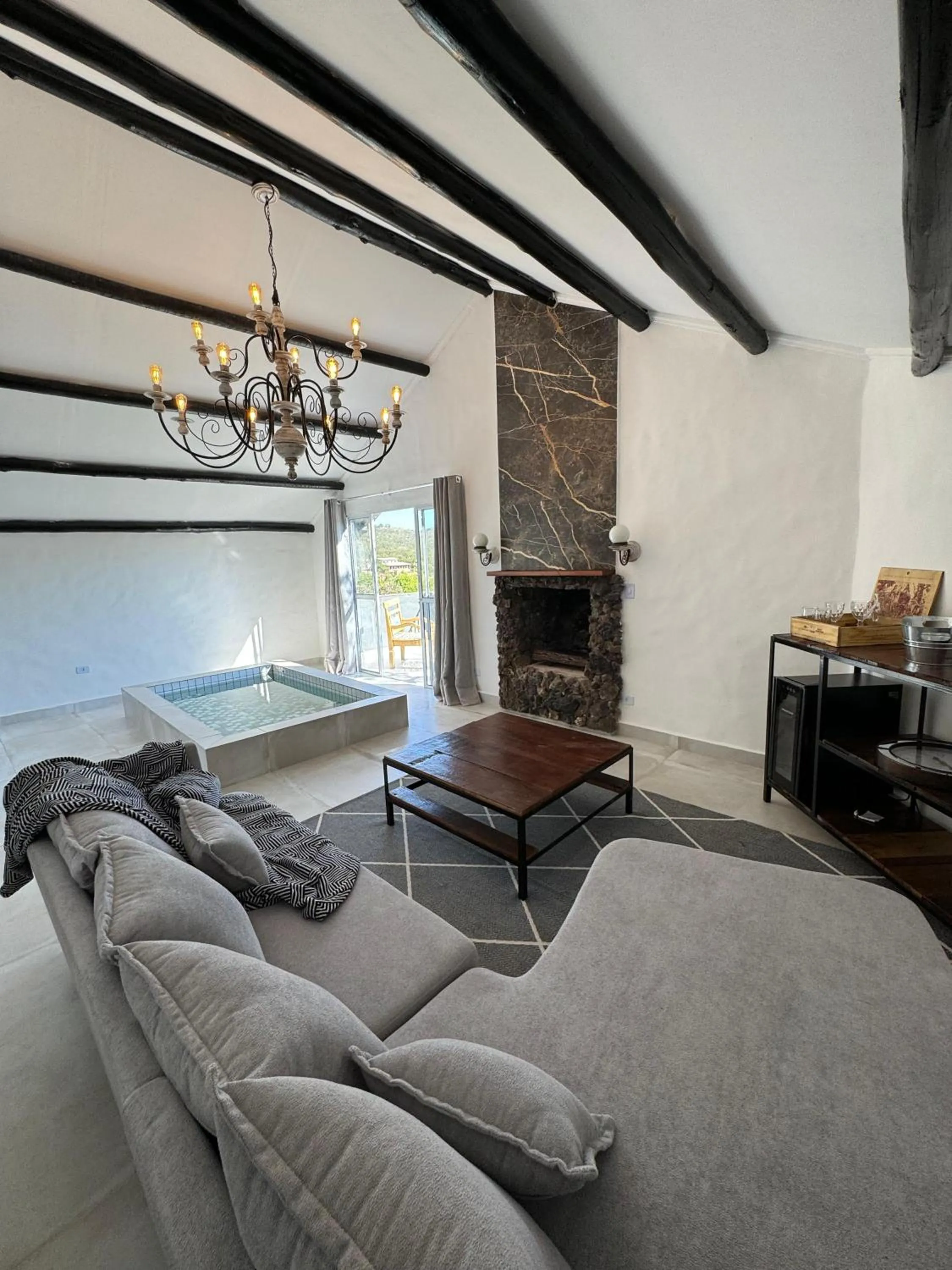 Living room in Pousada Chalé da Montanha São Thomé das Letras