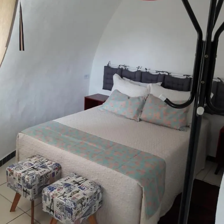Bed in Pousada Chalé da Montanha São Thomé das Letras