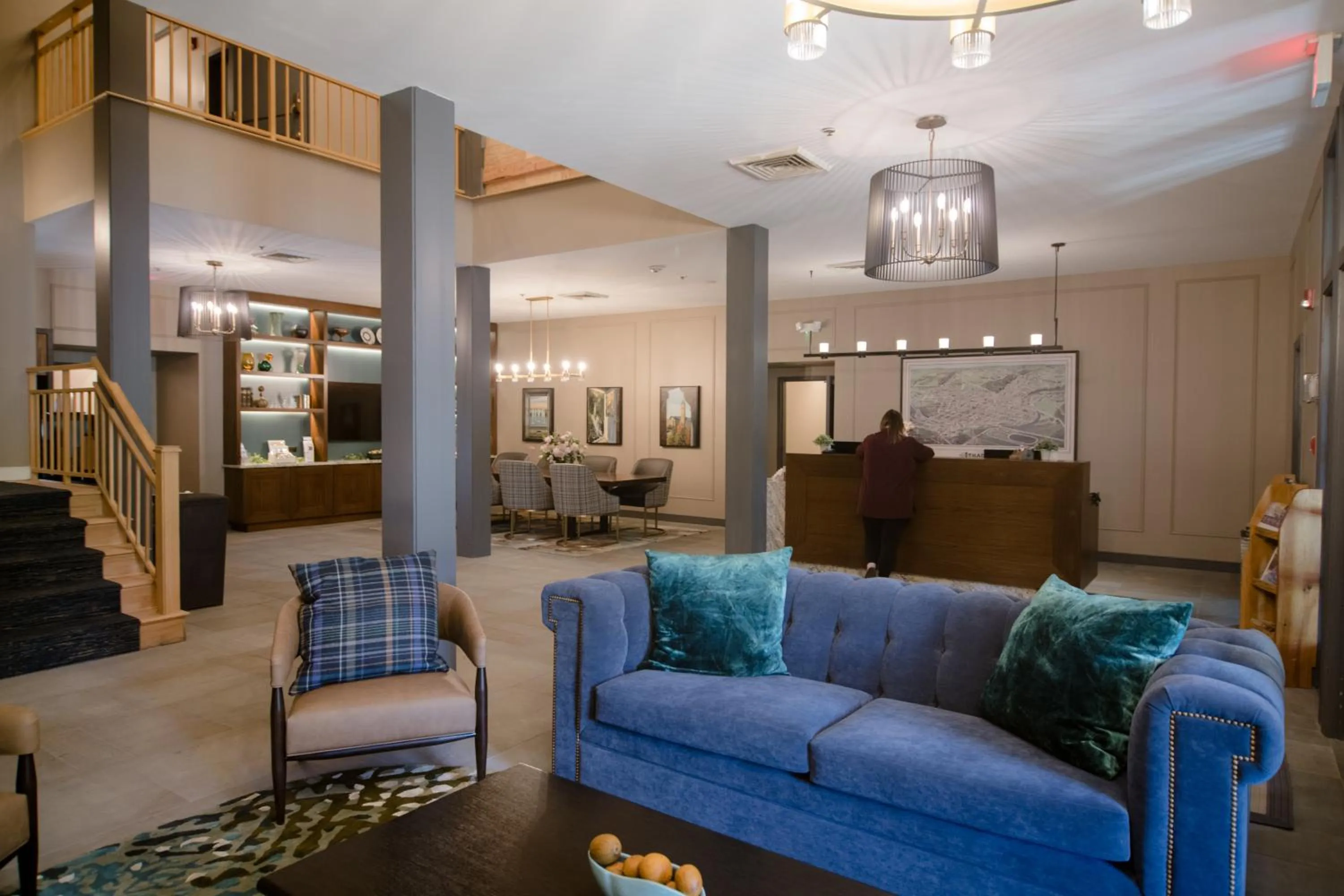 Lobby or reception in La Tourelle Inn & Spa