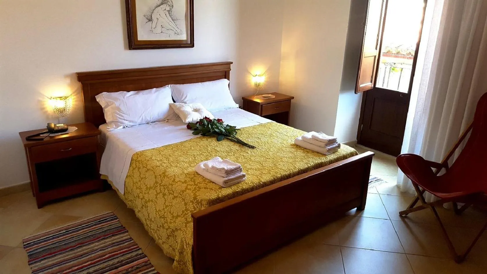 Bed in Palazzo Zimatore Residenza D'Epoca