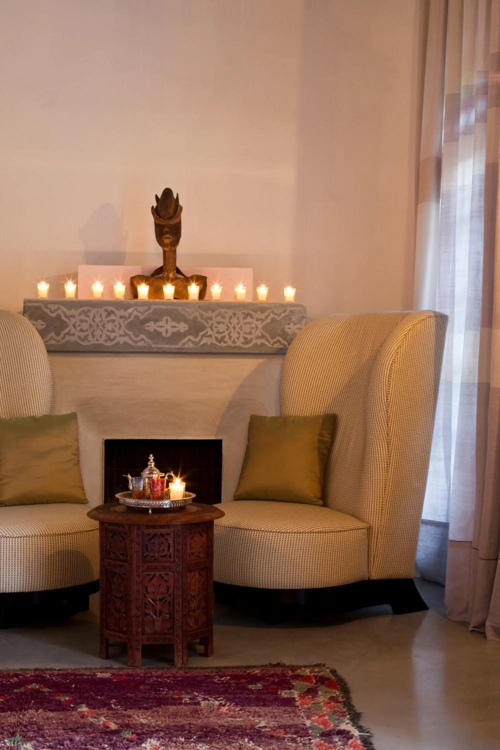 Seating area in Riad Siwan