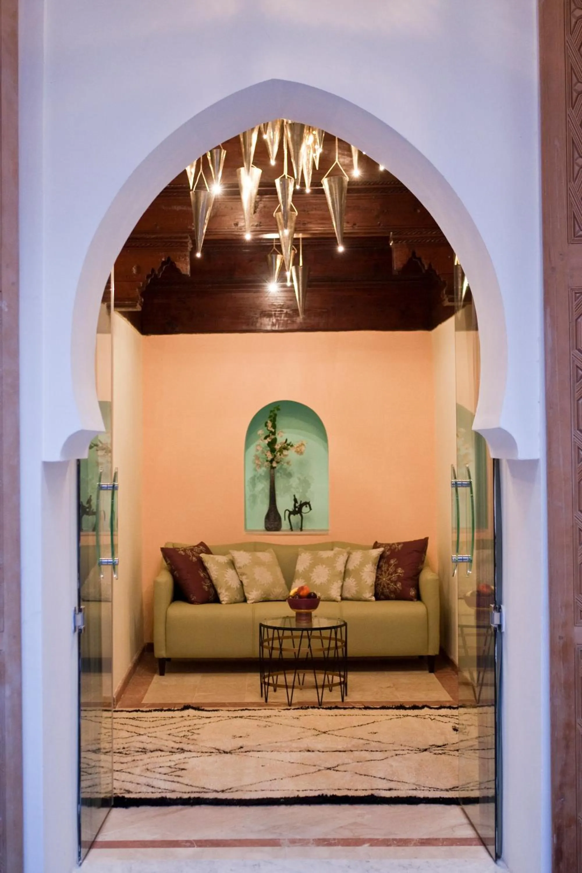 Seating area in Riad Siwan