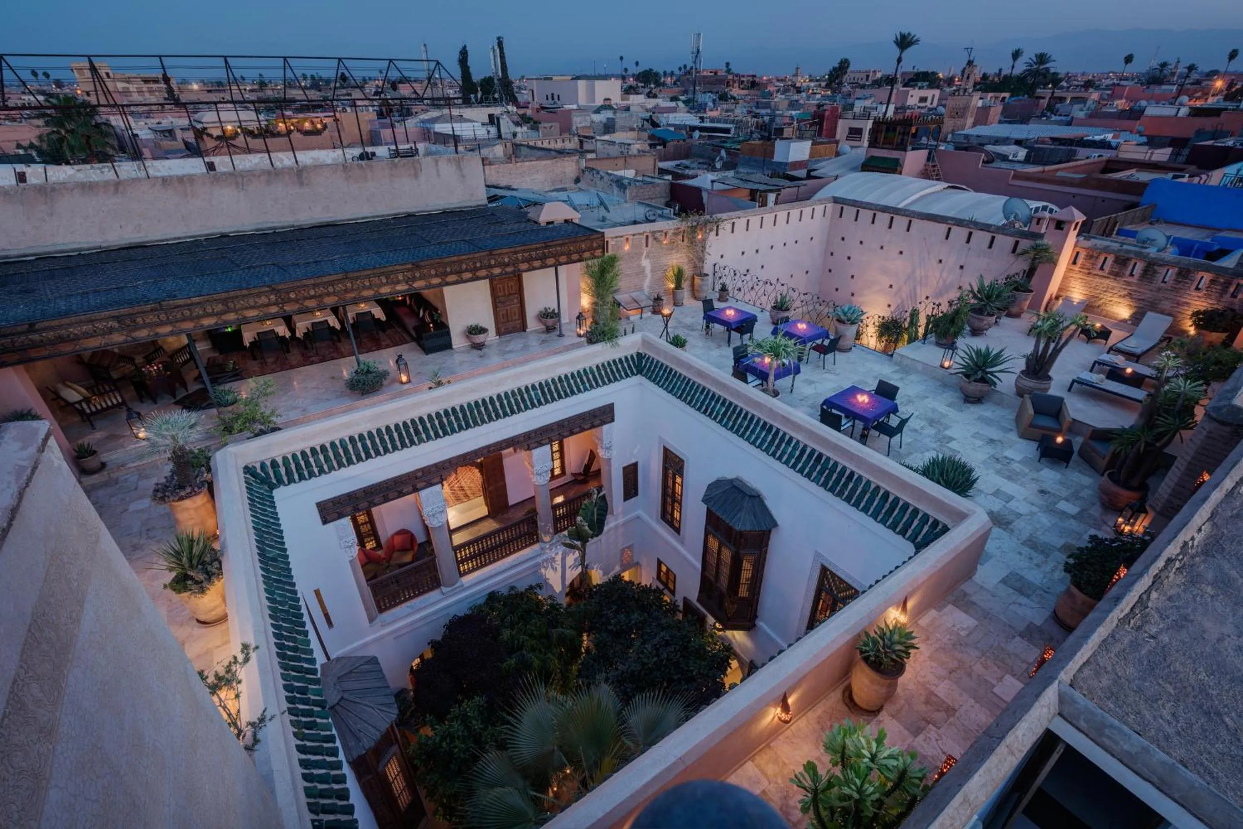 Bird's eye view in Riad Siwan