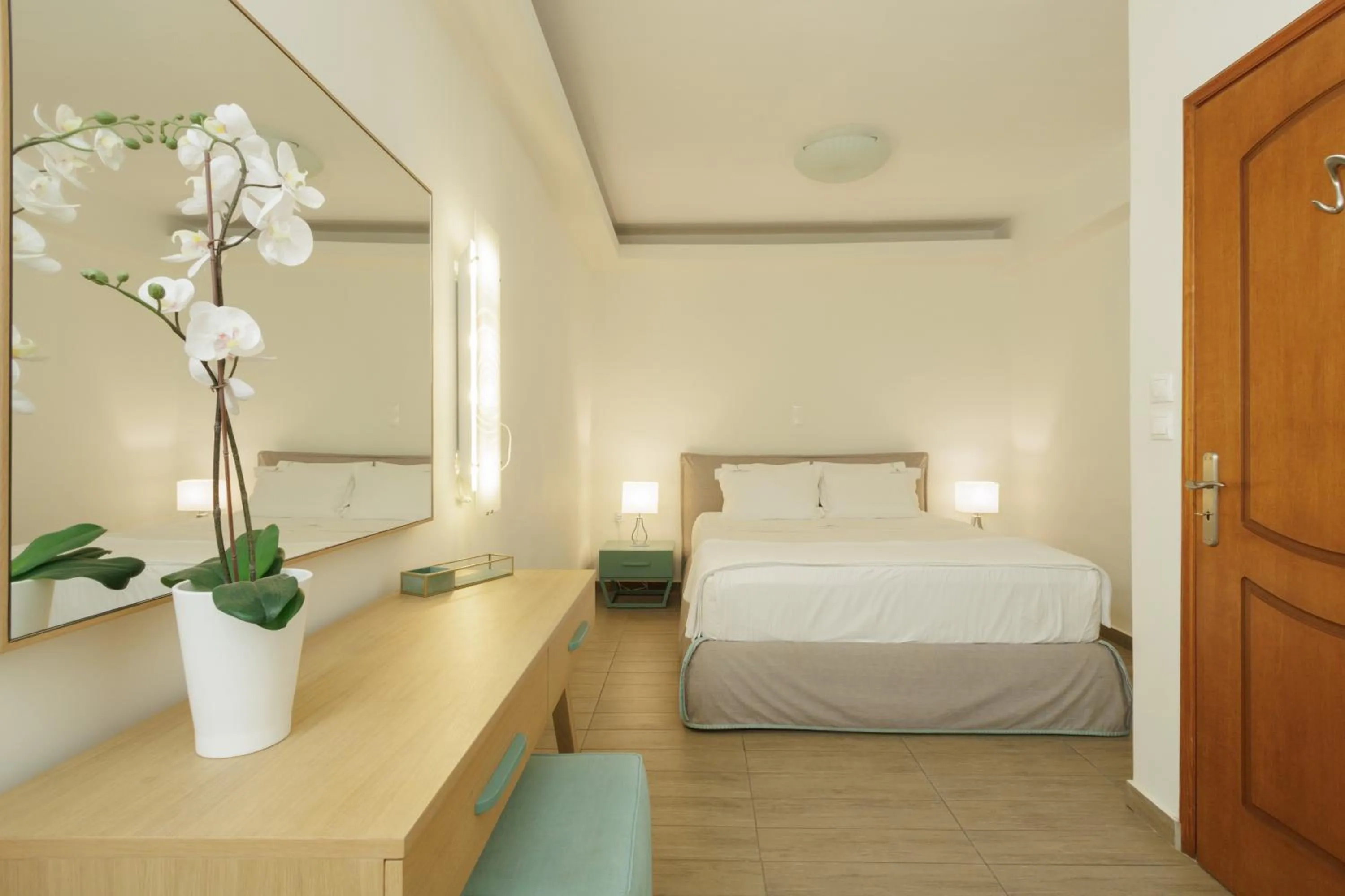 Bed in Blue Horizon Suites