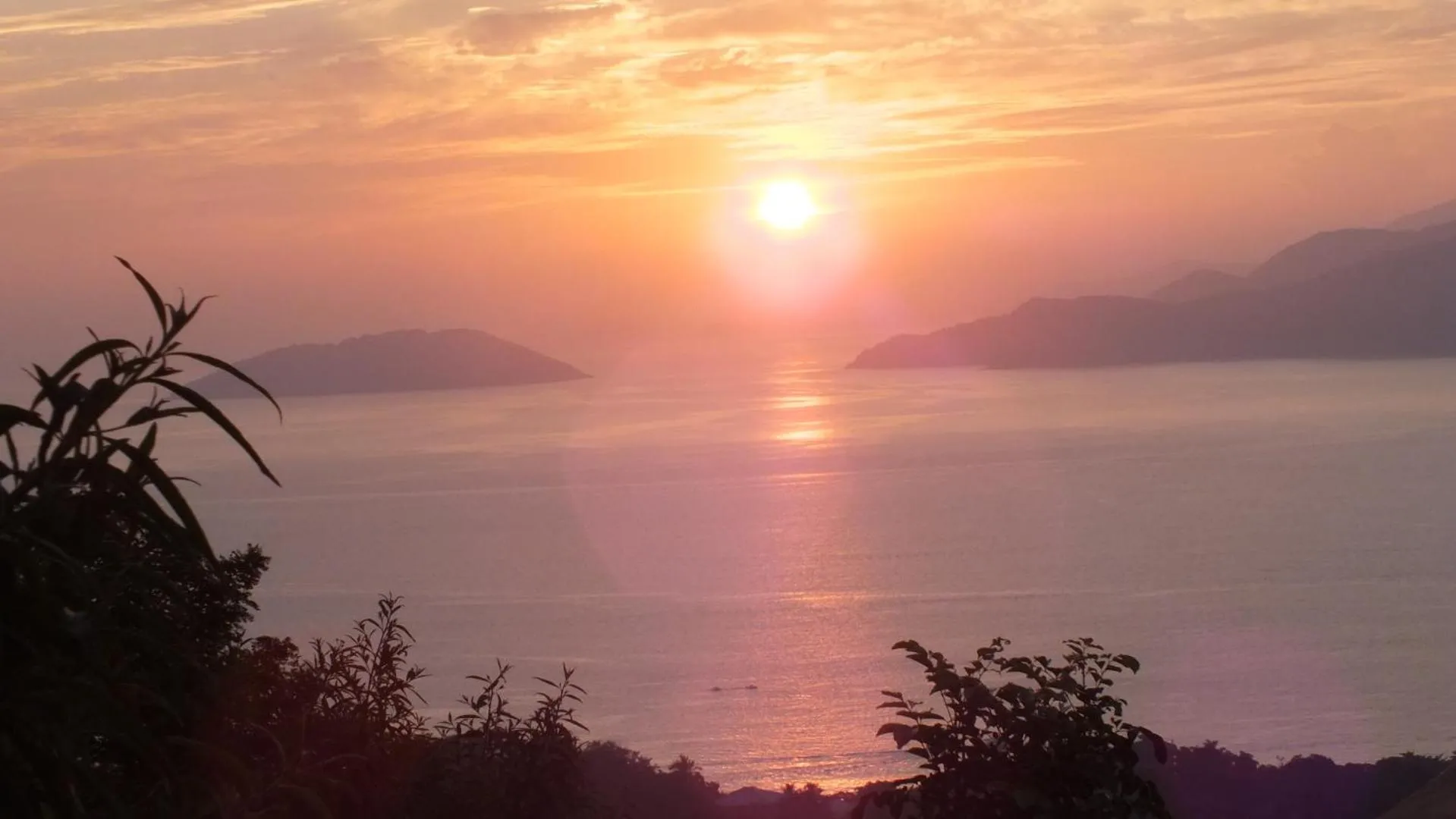 Sunset in Pousada Mirante Ilhabela