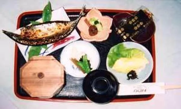 Food close-up in Shinseto Station Hotel