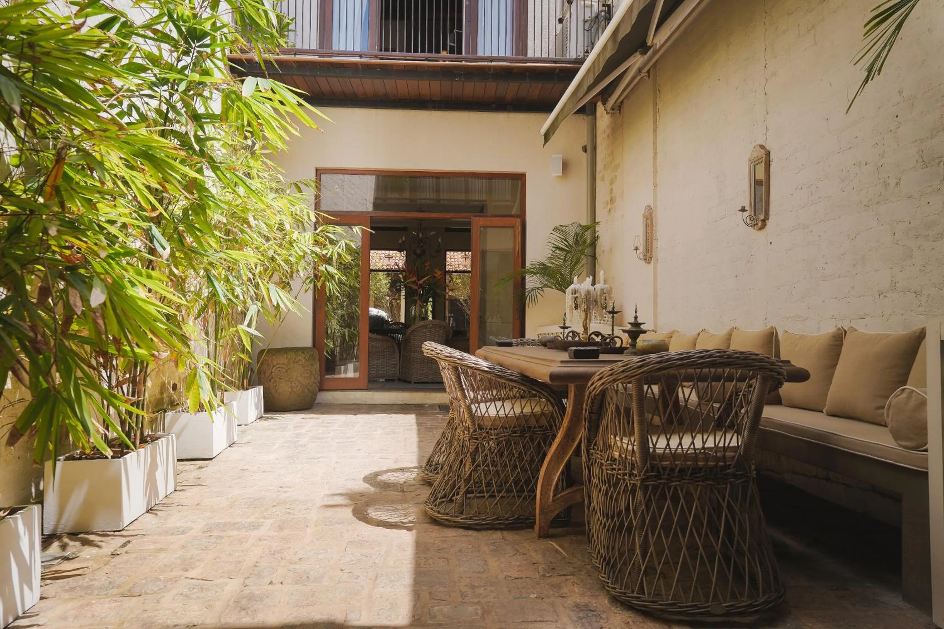 Inner courtyard view in Church Street Townhouse
