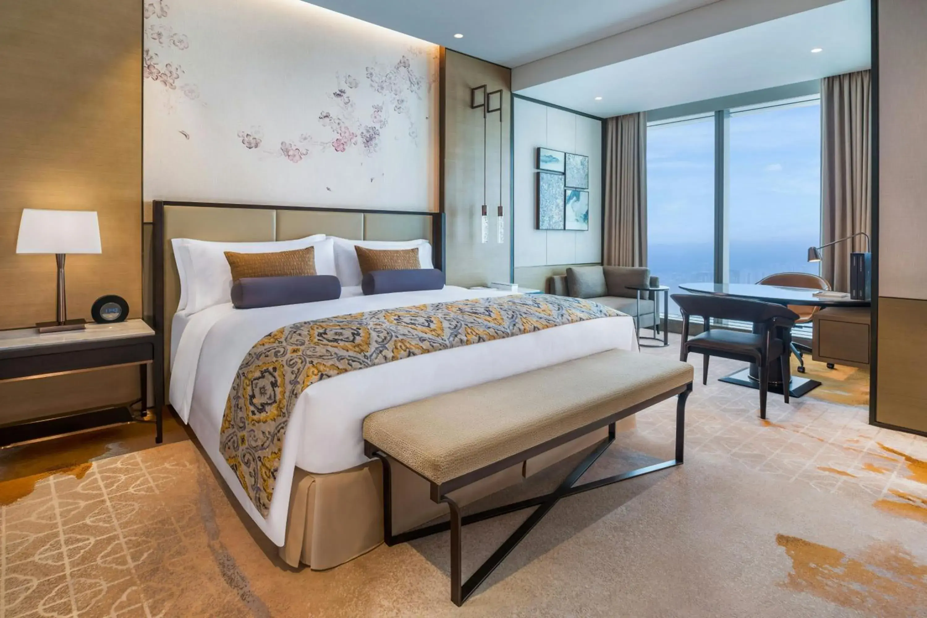 Deluxe room, Guest room, 1 King, Lake view in Meixi Lake Hotel, a Luxury Collection Hotel, Changsha Deluxe room, Guest room, 1 King, Lake view in Meixi Lake Hotel, a Luxury Collection Hotel, Changsha