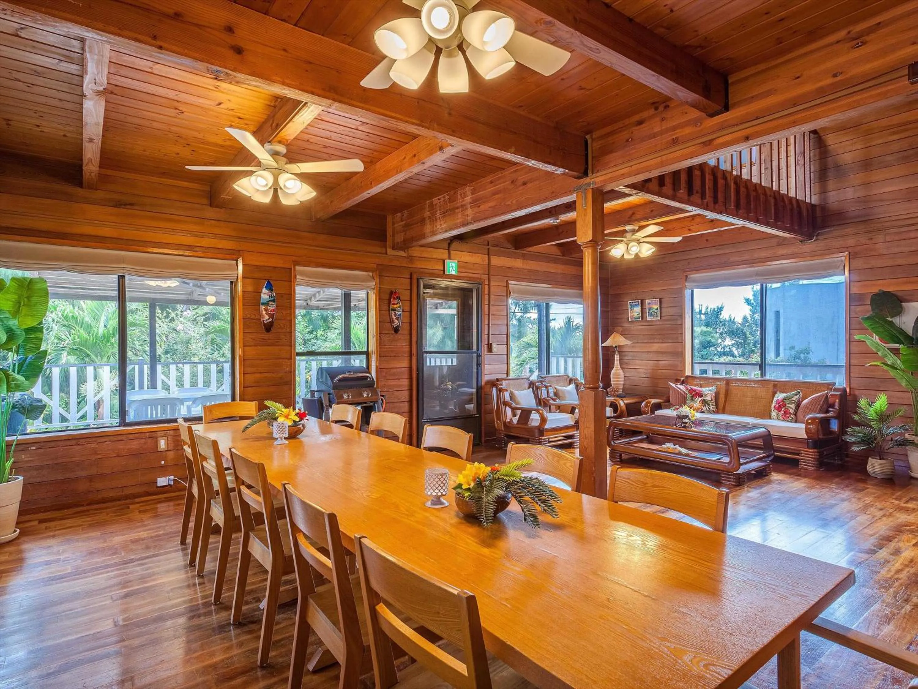 Living room in Kariyushi Condominium Resort Yuudekiya