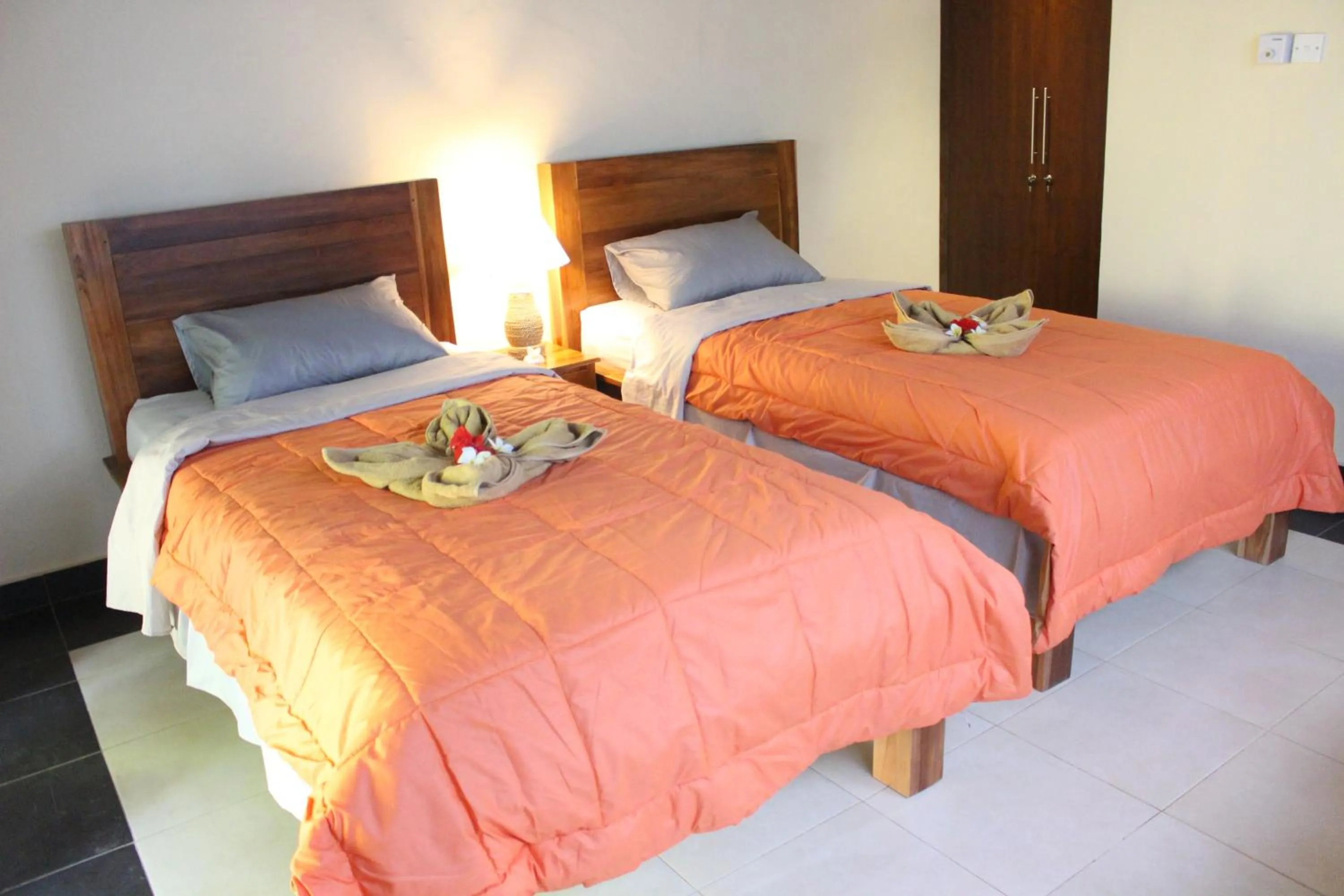 Bed in Ary House Ubud