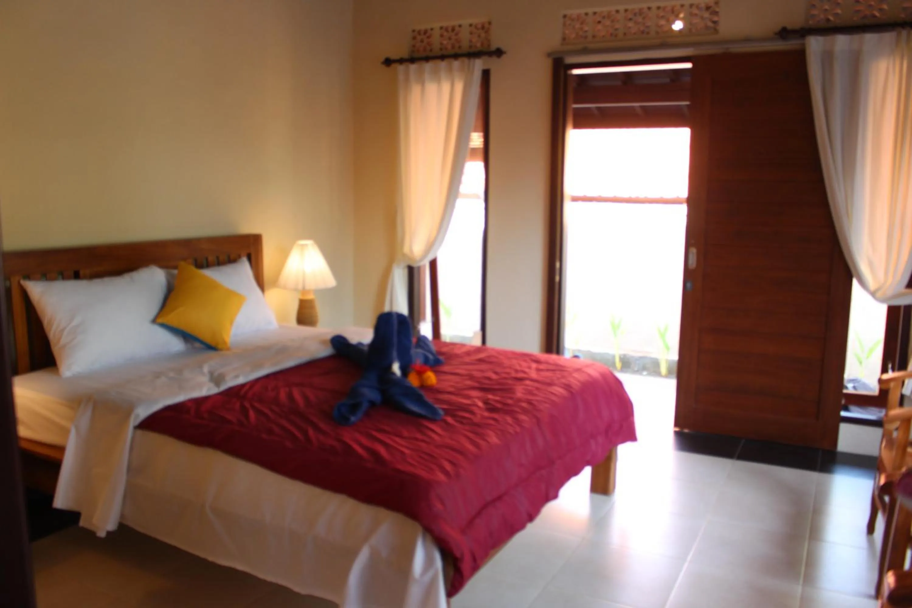 Bed in Ary House Ubud