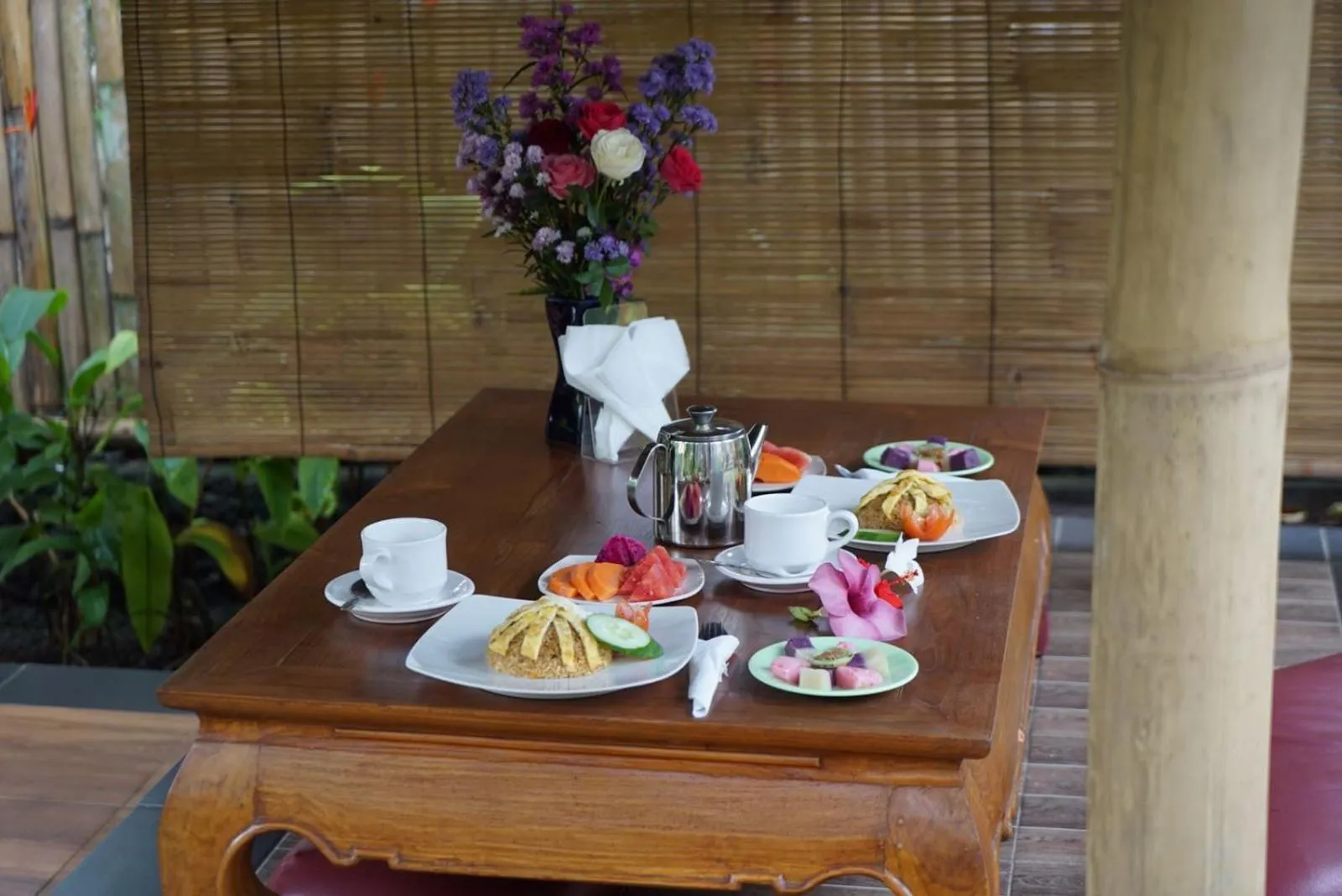 Asian breakfast in Ary House Ubud