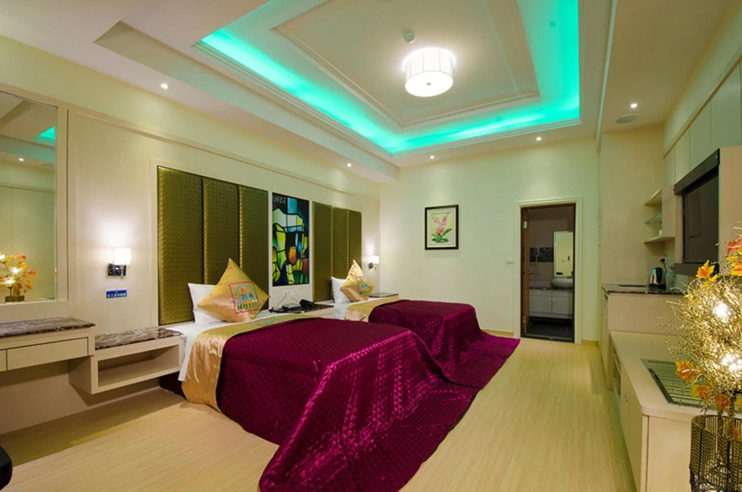 Bed in 正一經典汽車商務旅館2館-台東縣旅館119號