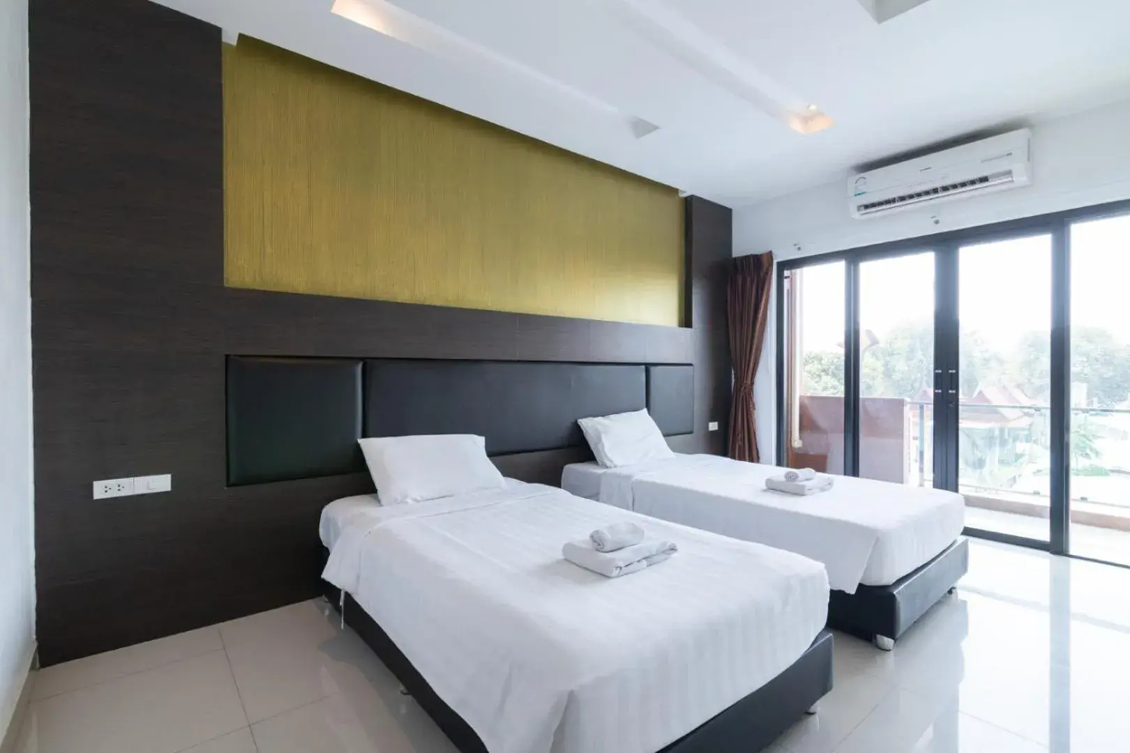 Bedroom, Bed in Tribe Pattaya SHA certificated