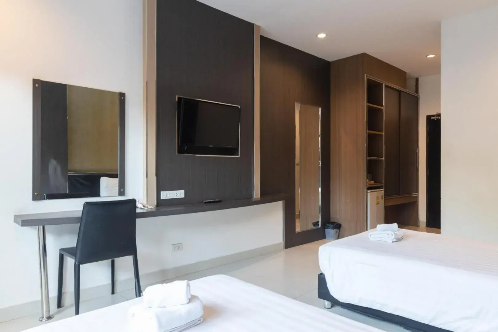 Bedroom, TV/Entertainment Center in Tribe Pattaya SHA certificated