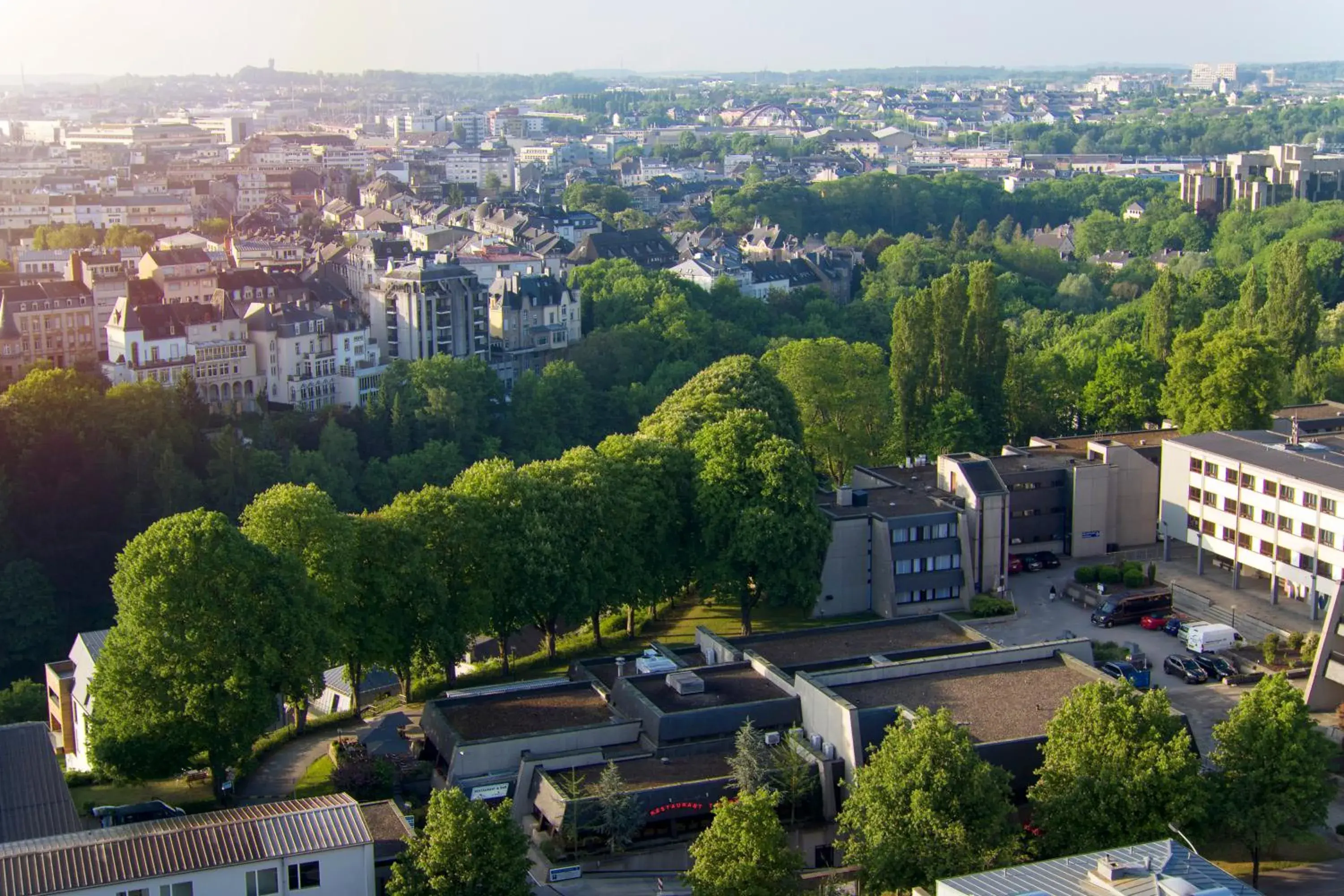 Bird's eye view in Hotel Parc Belle-Vue Bird's eye view in Hotel Parc Belle-Vue