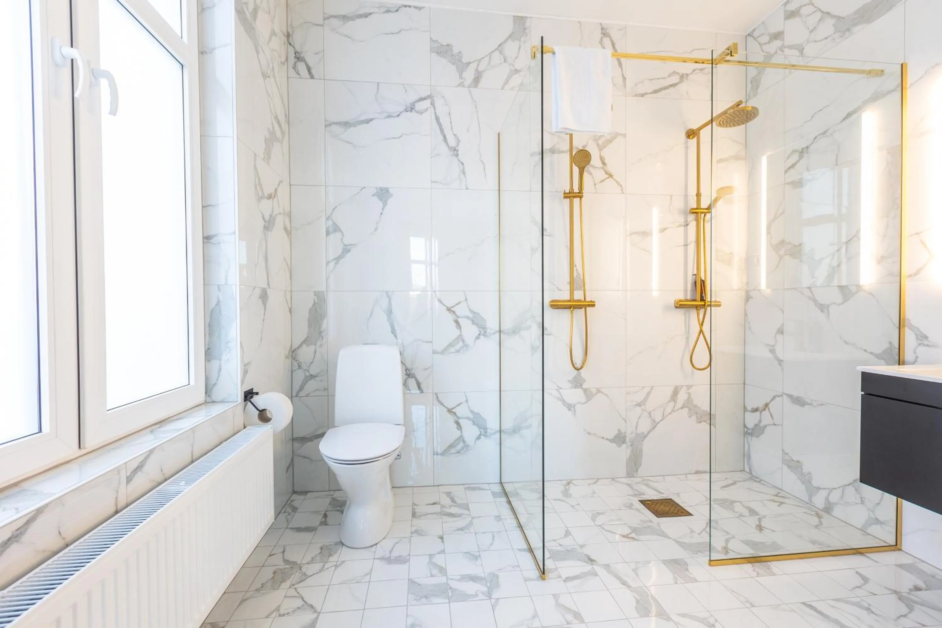 Shower in Hotell Drottninggatan 11