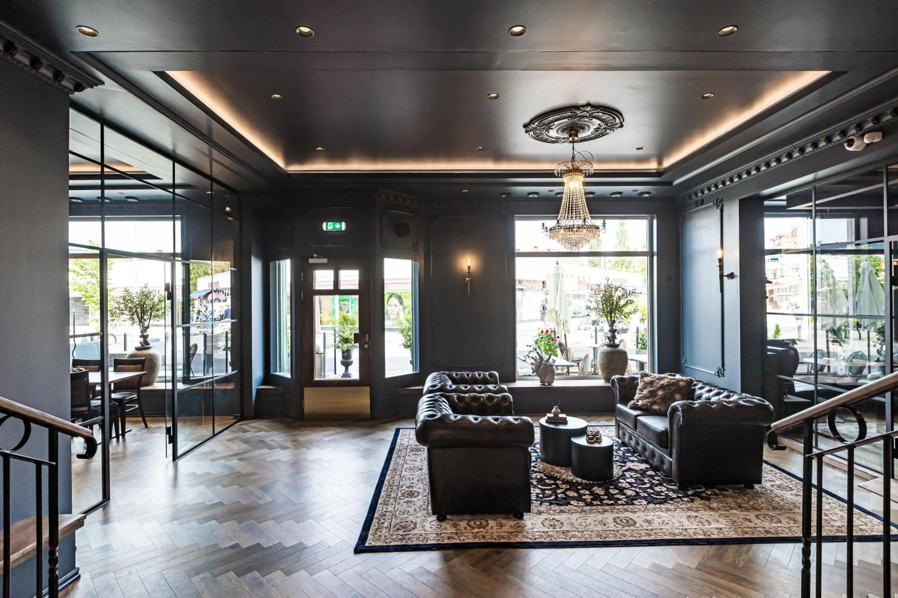 Lobby or reception in Hotell Drottninggatan 11