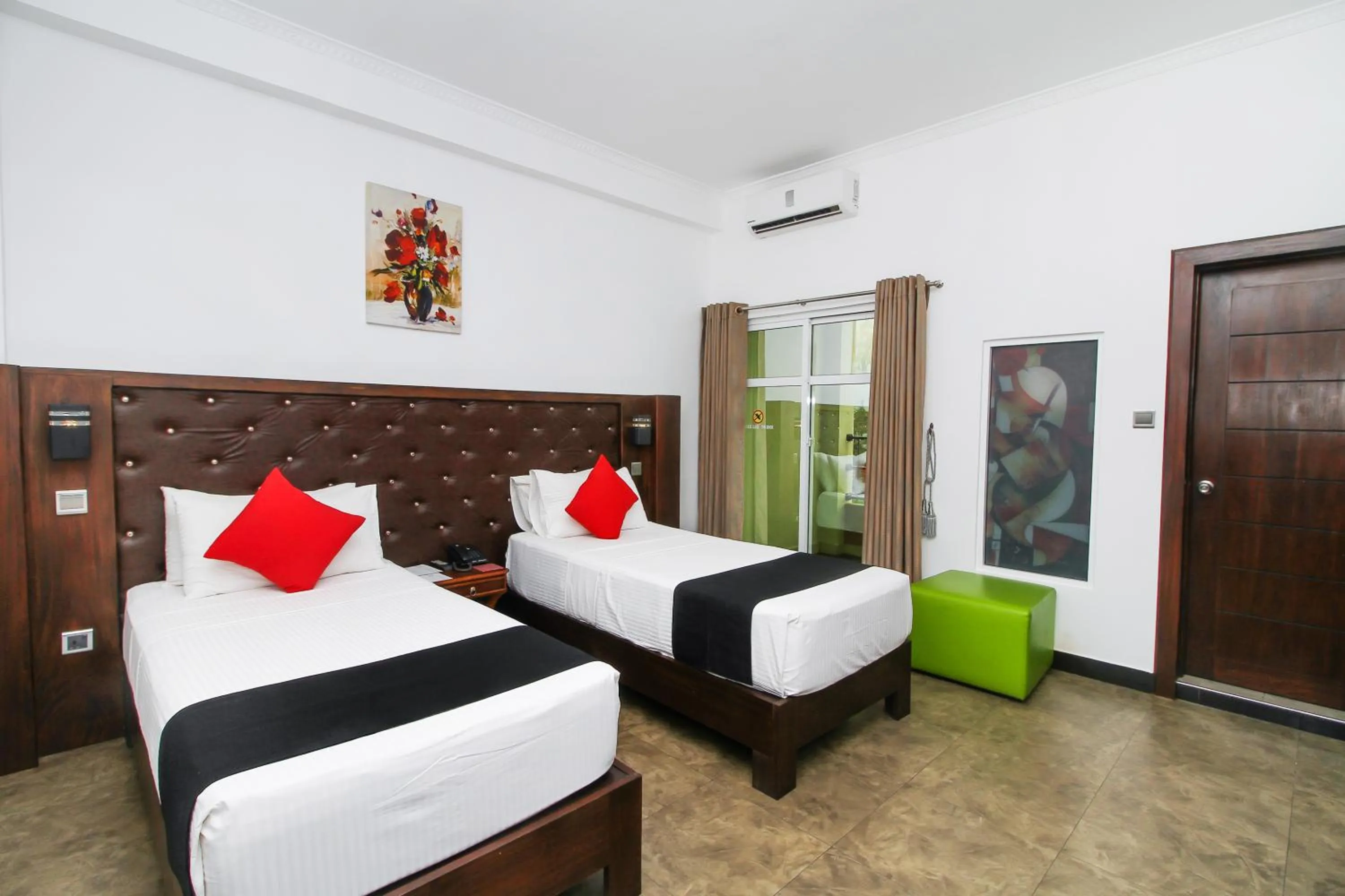 Bed in Sasha Transit Hotel