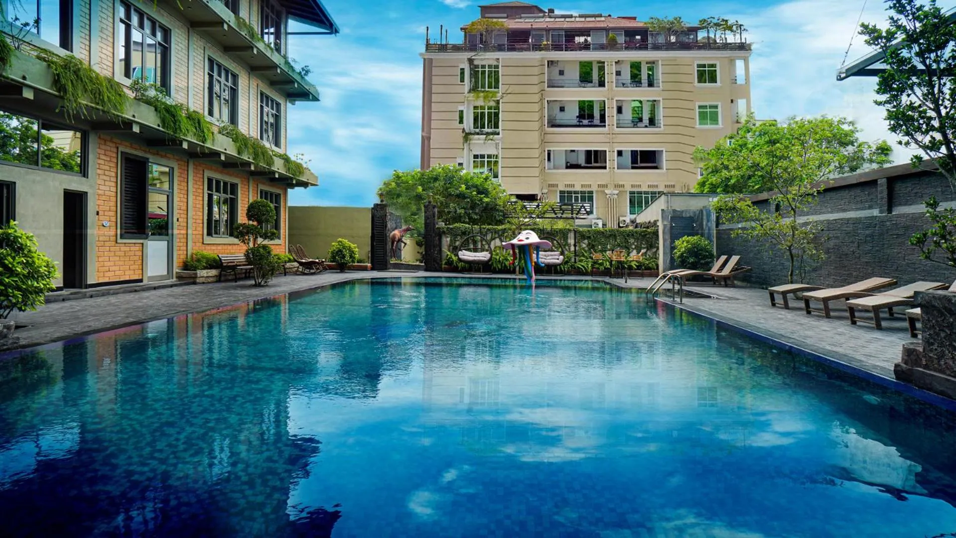 Swimming pool in Sasha Transit Hotel