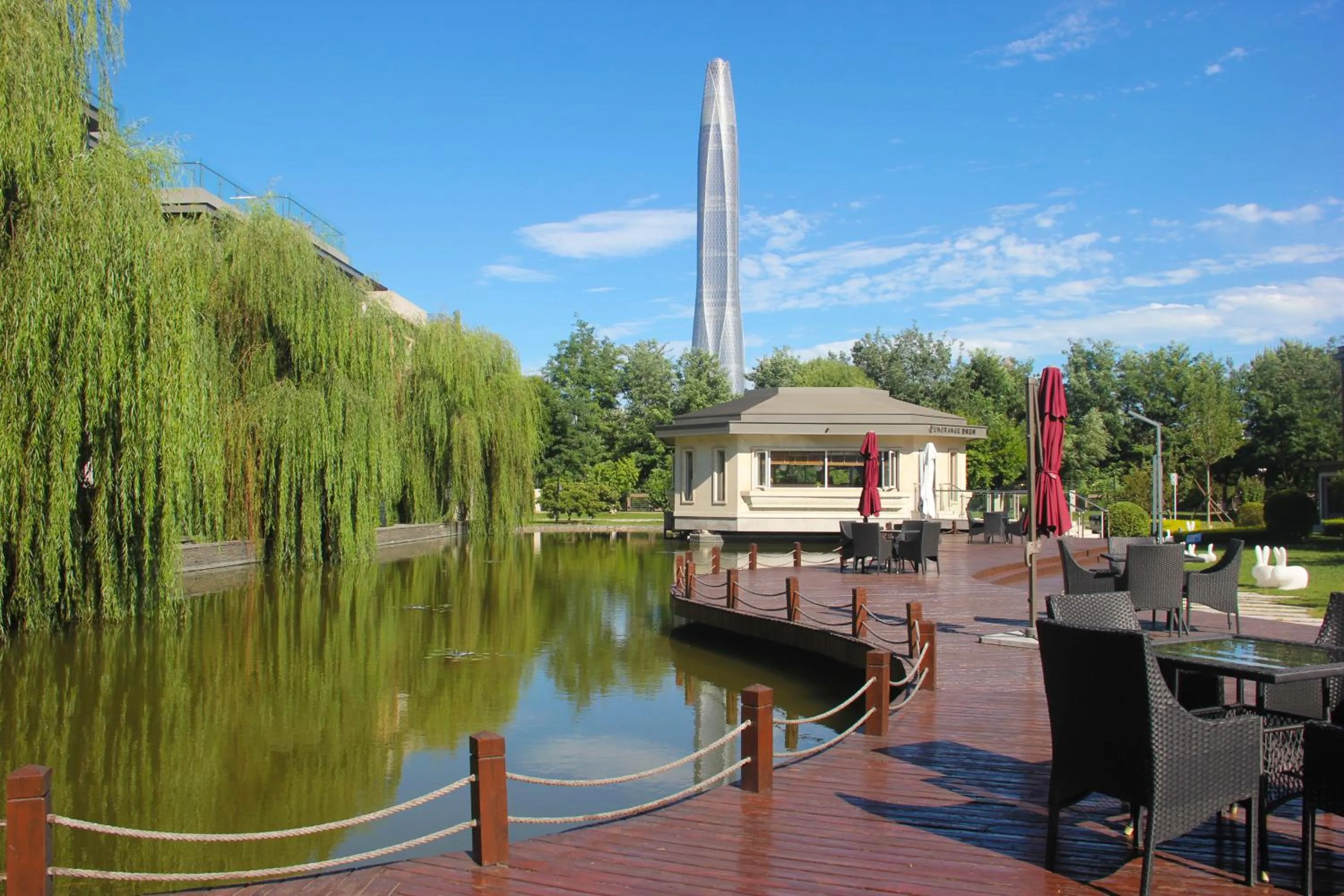 Garden view in Green Park Hotel Tianjin