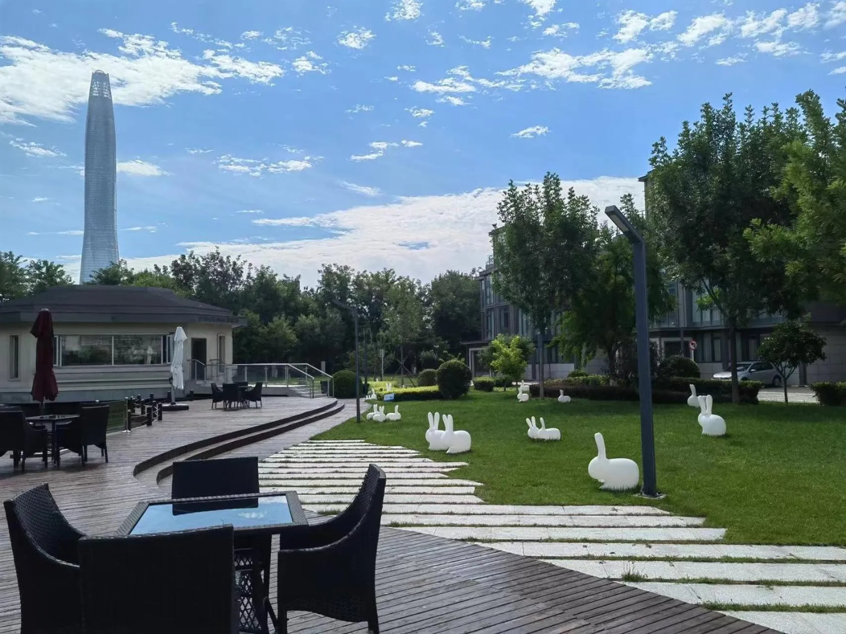 Garden view in Green Park Hotel Tianjin