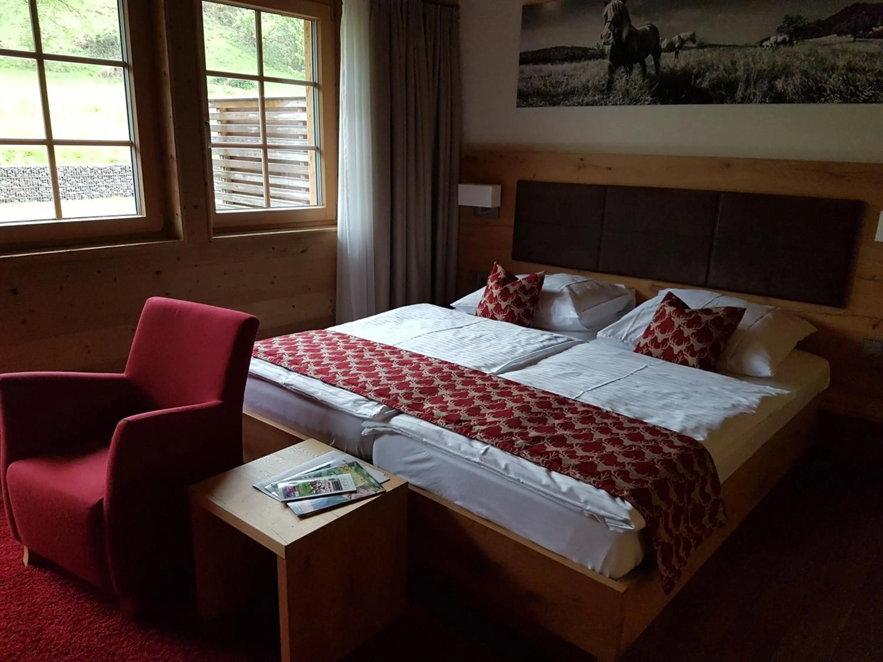 Bed in Gästehaus der Geroldsauer Mühle
