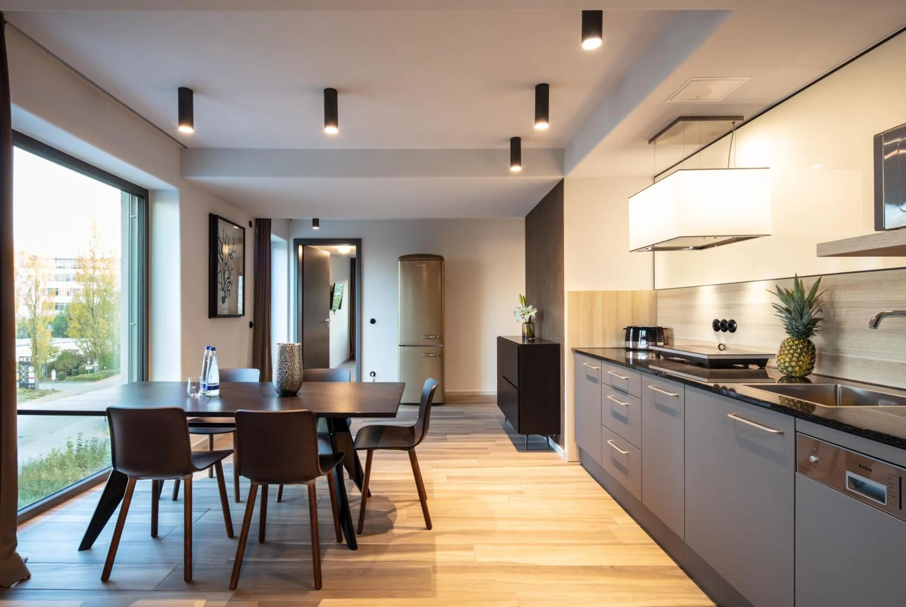 Kitchen or kitchenette in Golden Ball, Exclusive Serviced Apartments Munich
