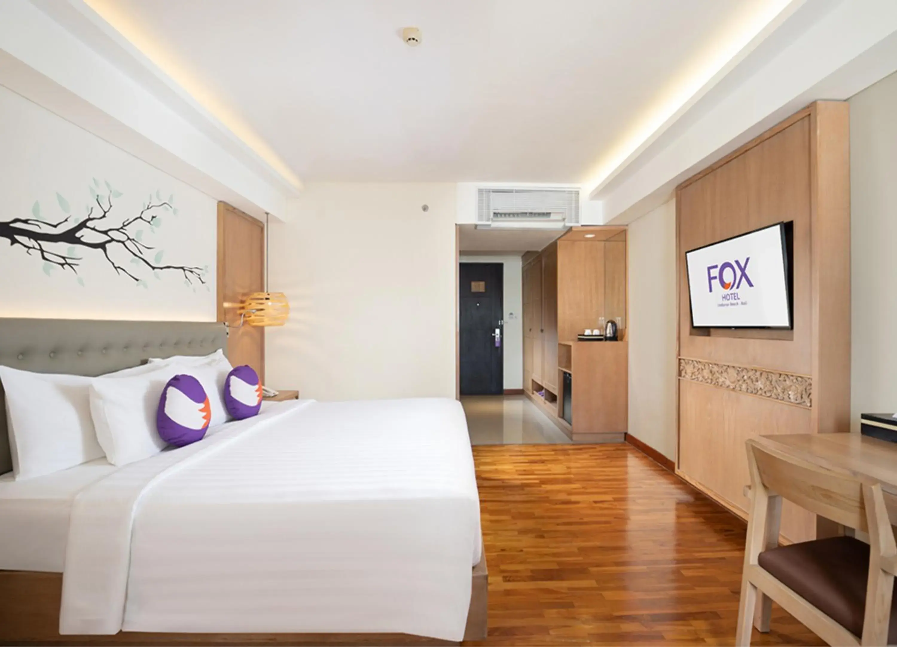 Property building, Bed in FOX Hotel Jimbaran Beach Bali Property building, Bed in FOX Hotel Jimbaran Beach Bali