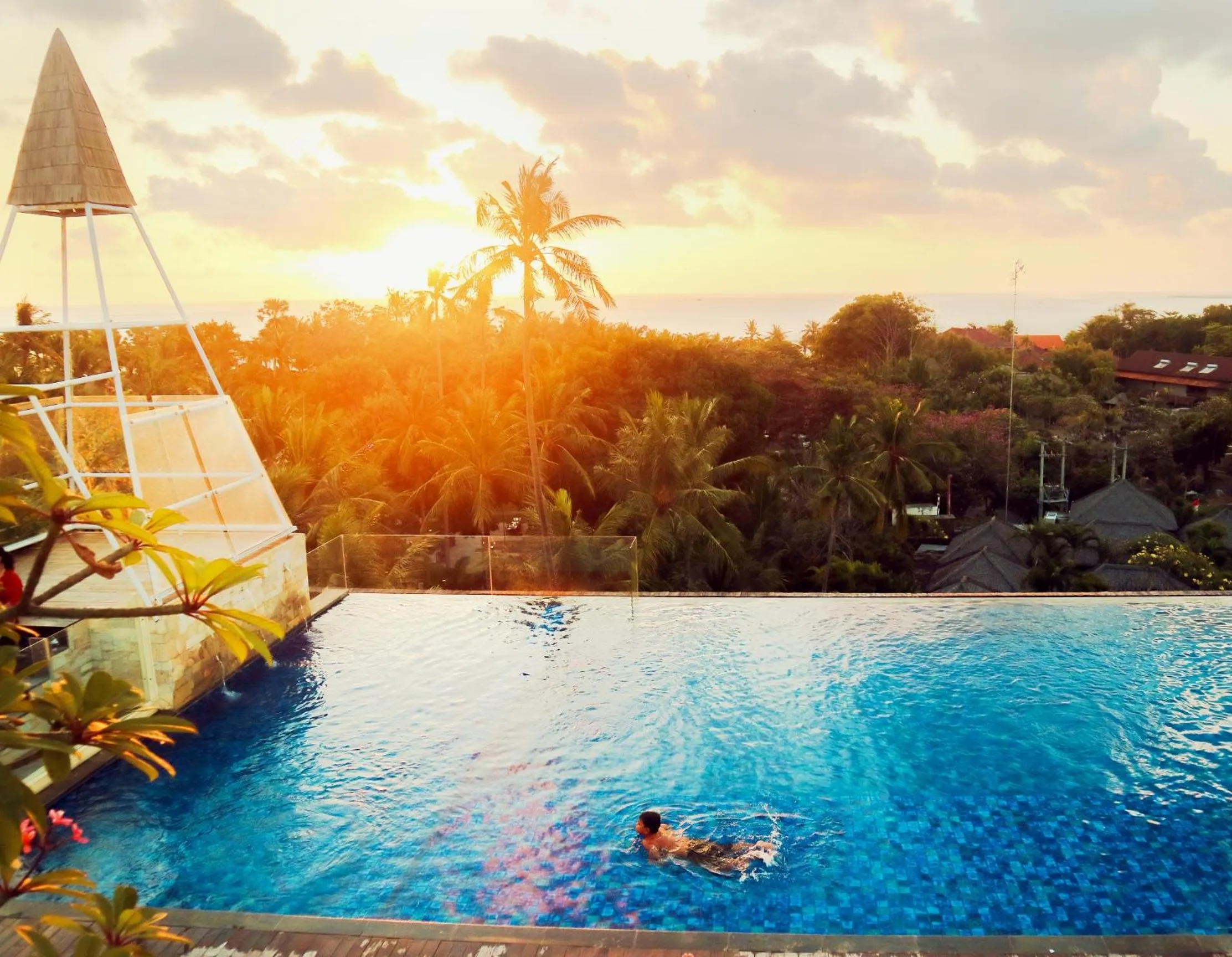 Swimming pool in FOX Hotel Jimbaran Beach Bali