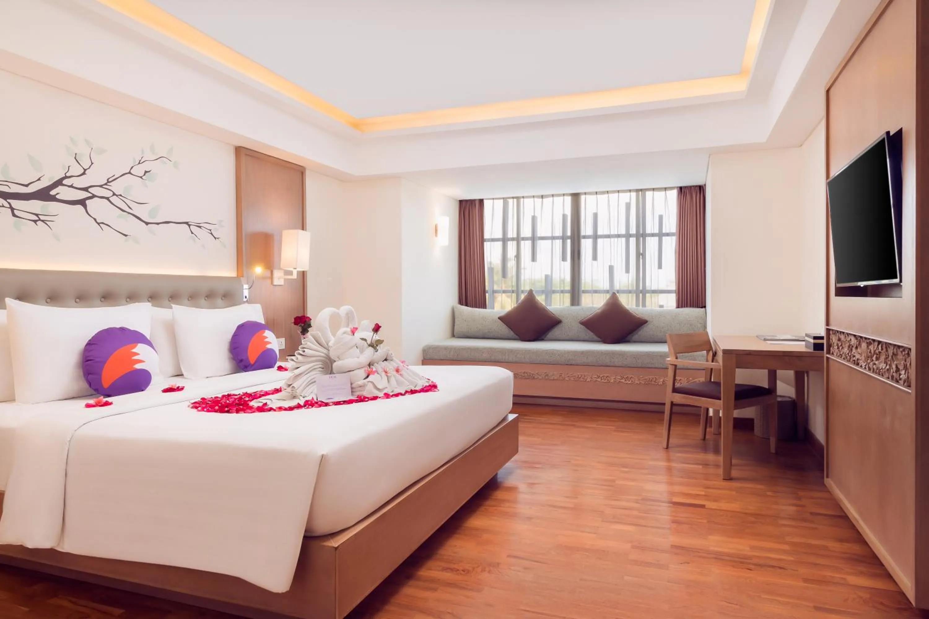 Bed in FOX Hotel Jimbaran Beach Bali