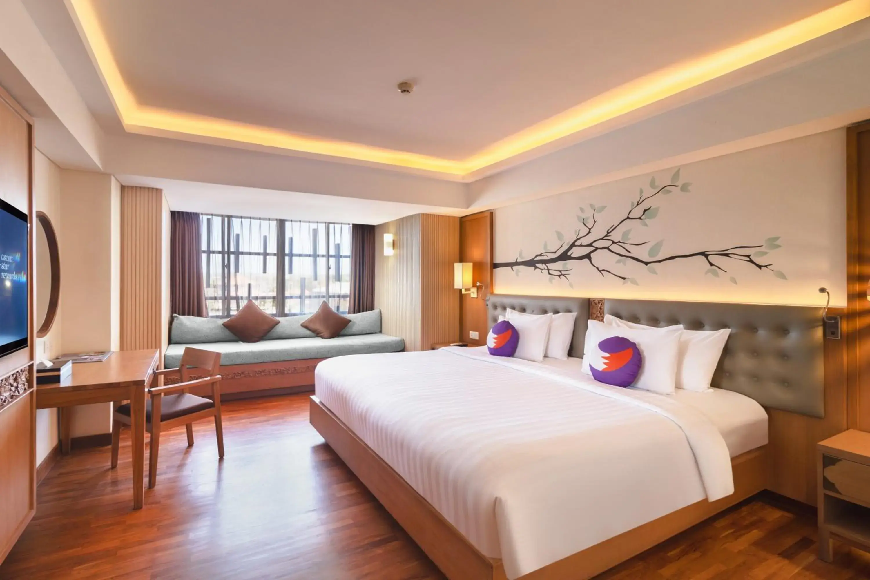 Property building, Bed in FOX Hotel Jimbaran Beach Bali Property building, Bed in FOX Hotel Jimbaran Beach Bali