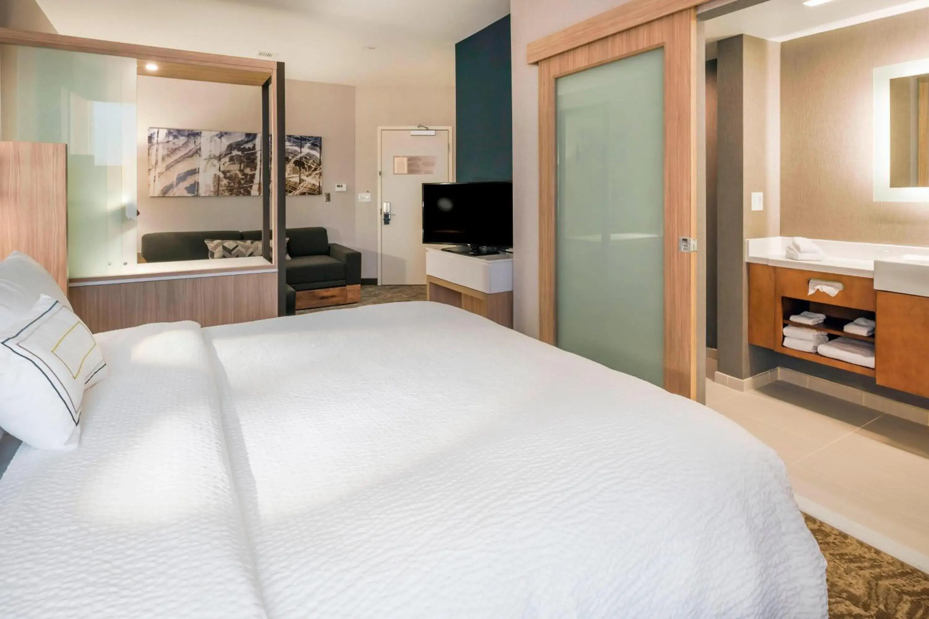 Large King Studio with Sofa Bed and Trundle Bed - Hearing Accessible in SpringHill Suites by Marriott Fishkill Large King Studio with Sofa Bed and Trundle Bed - Hearing Accessible in SpringHill Suites by Marriott Fishkill