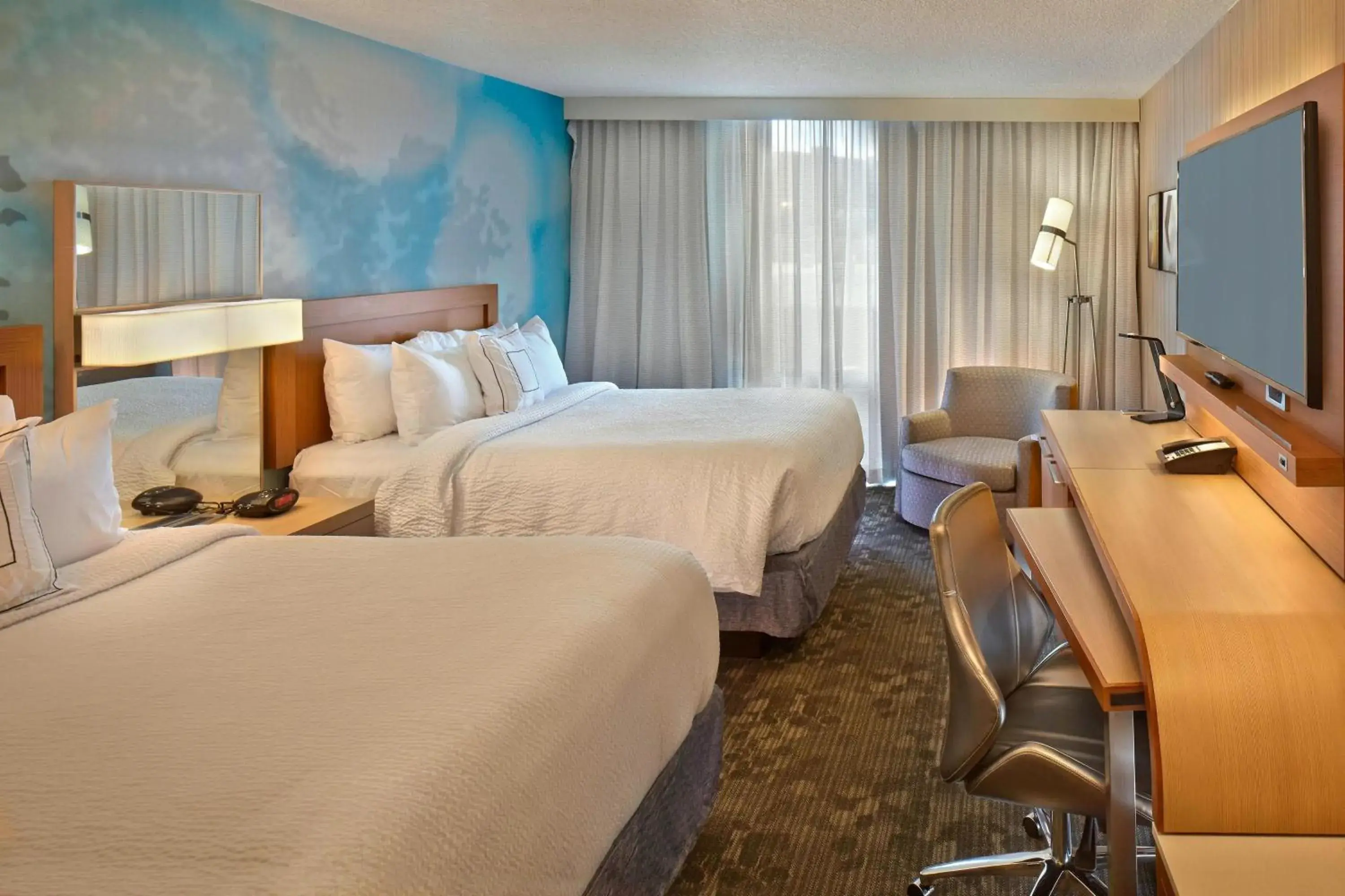 Queen Room with Two Queen Beds in Courtyard by Marriott Philadelphia City Avenue Queen Room with Two Queen Beds in Courtyard by Marriott Philadelphia City Avenue