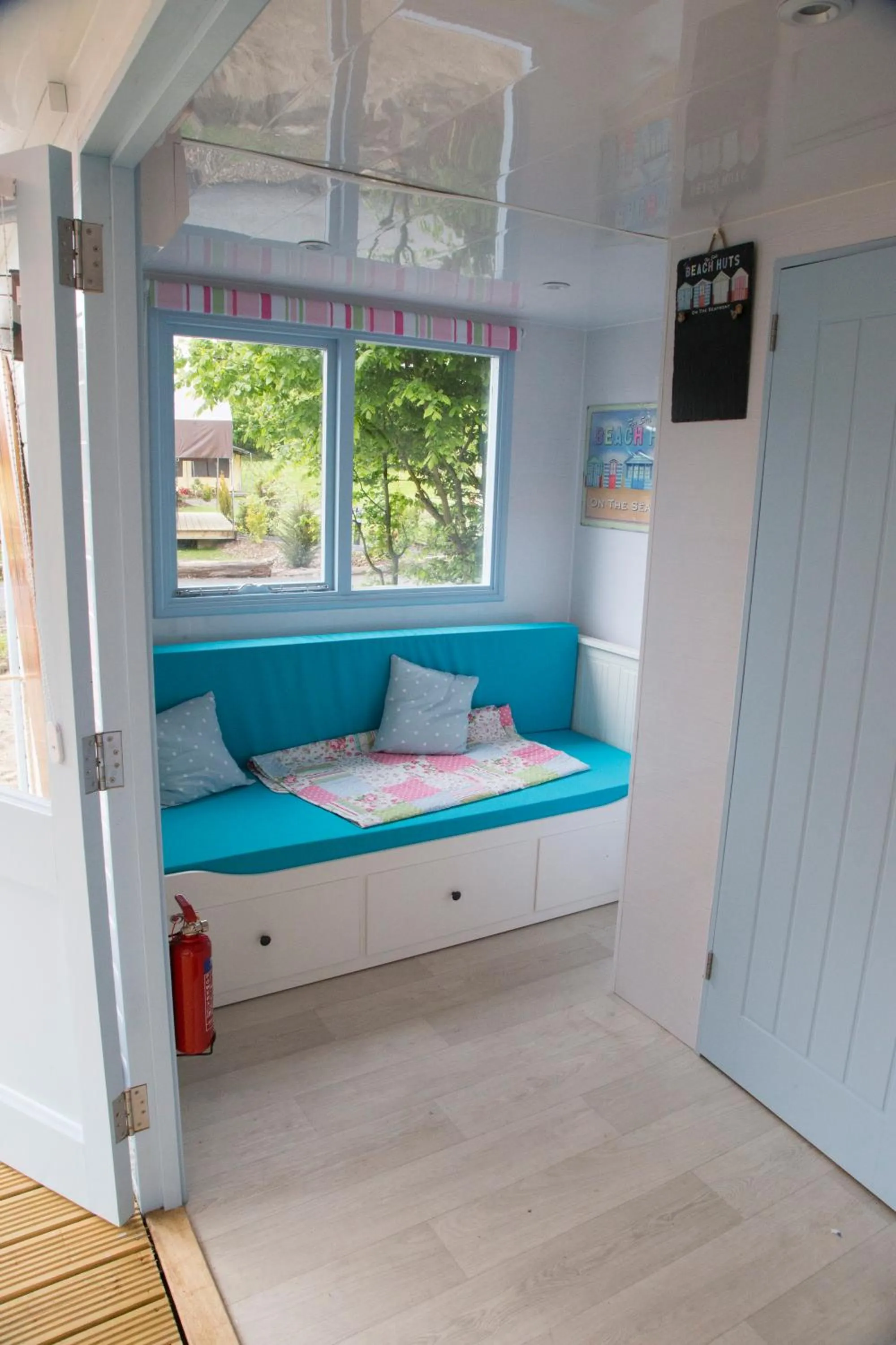 Seating area in Adventurer's Village Milton Keynes