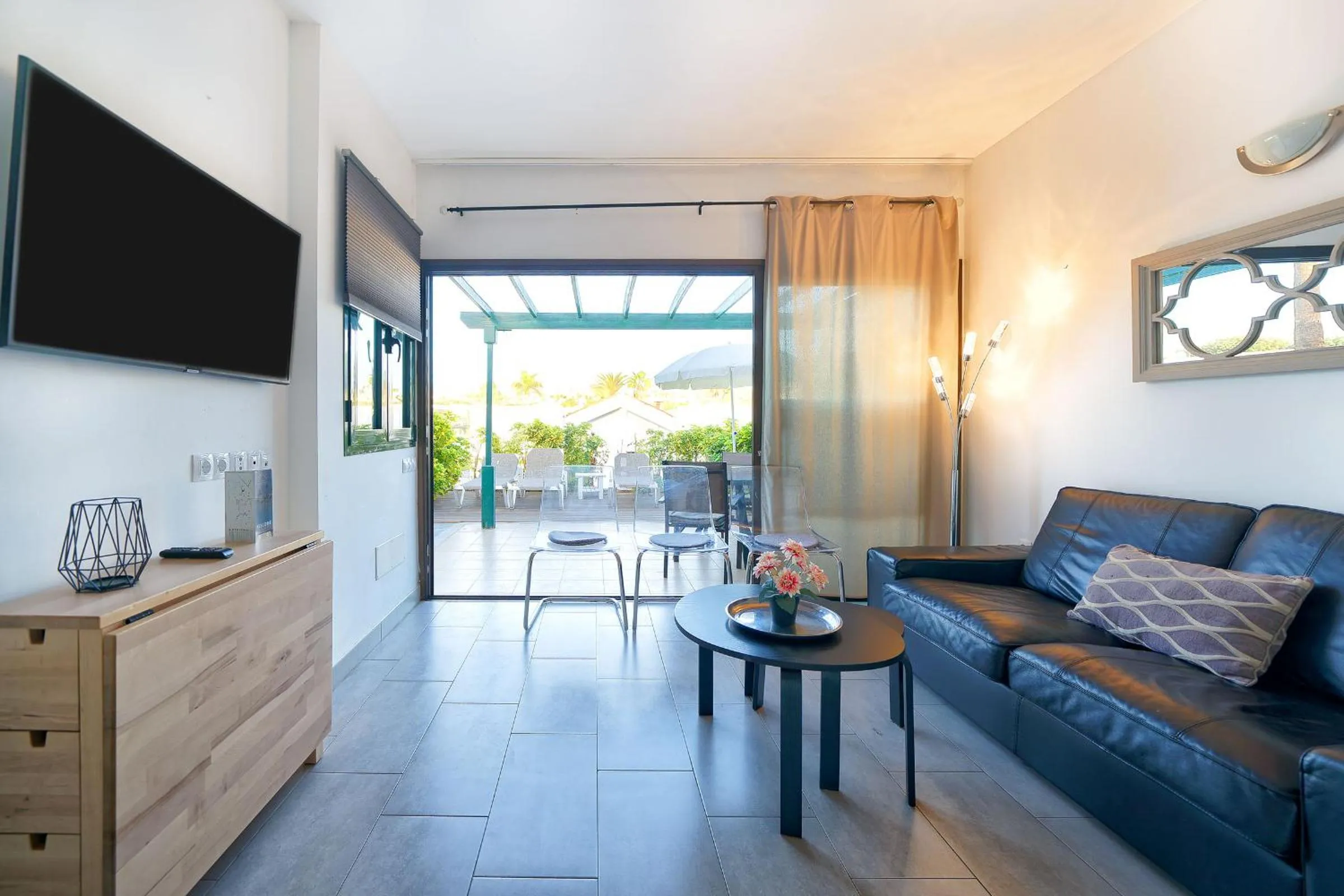 Living room in Maspalomas Lago Canary Sunset