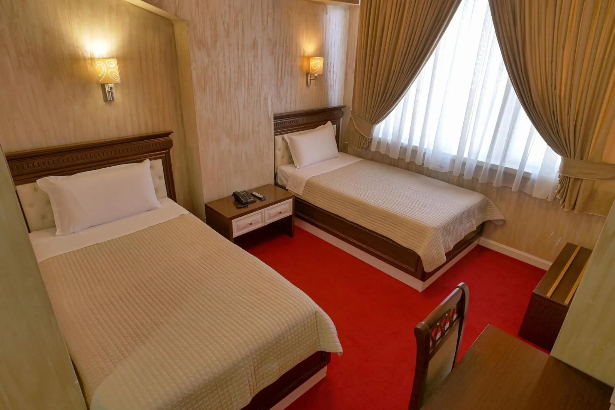 Bed in Rozafa Hotel