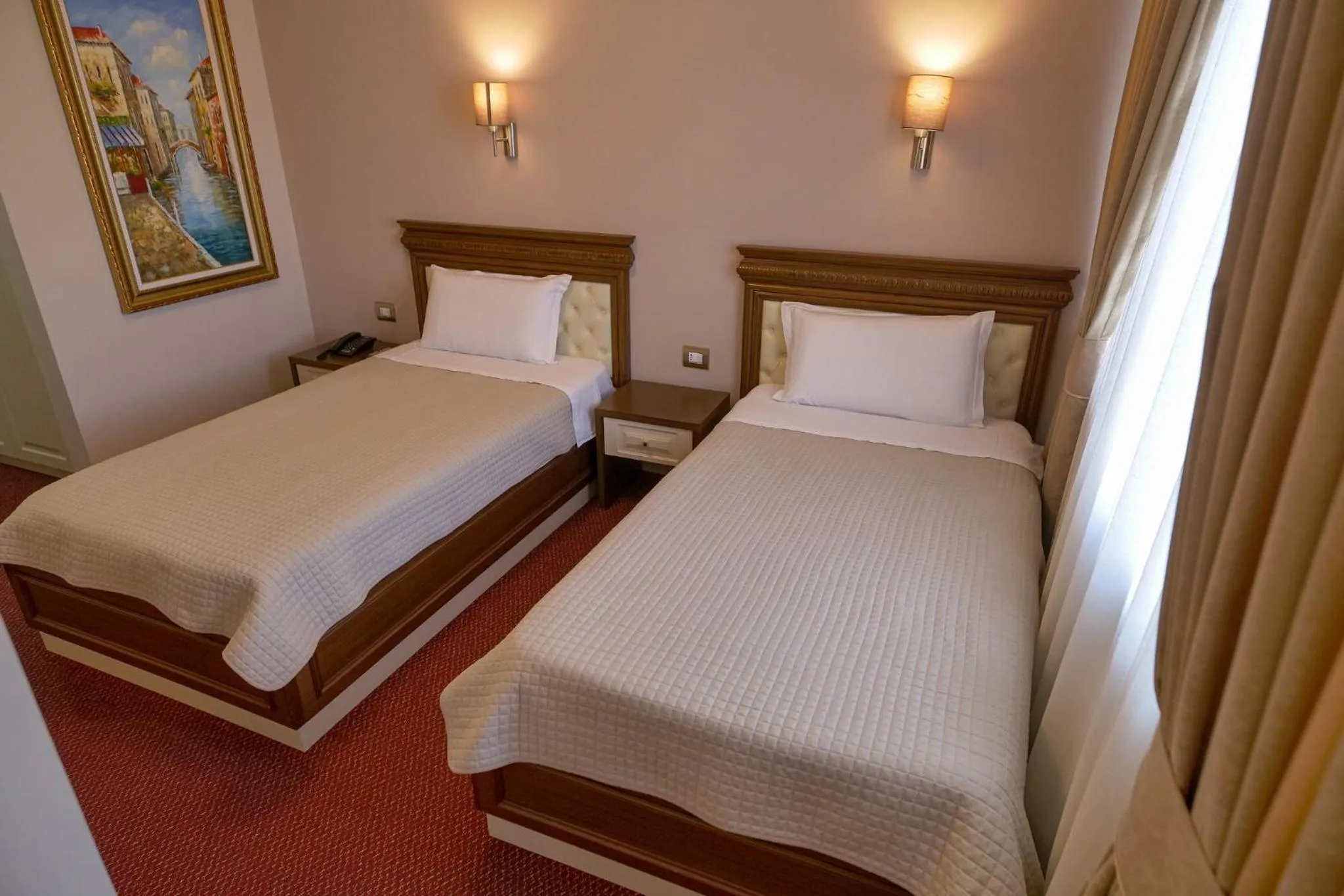 Bed in Rozafa Hotel