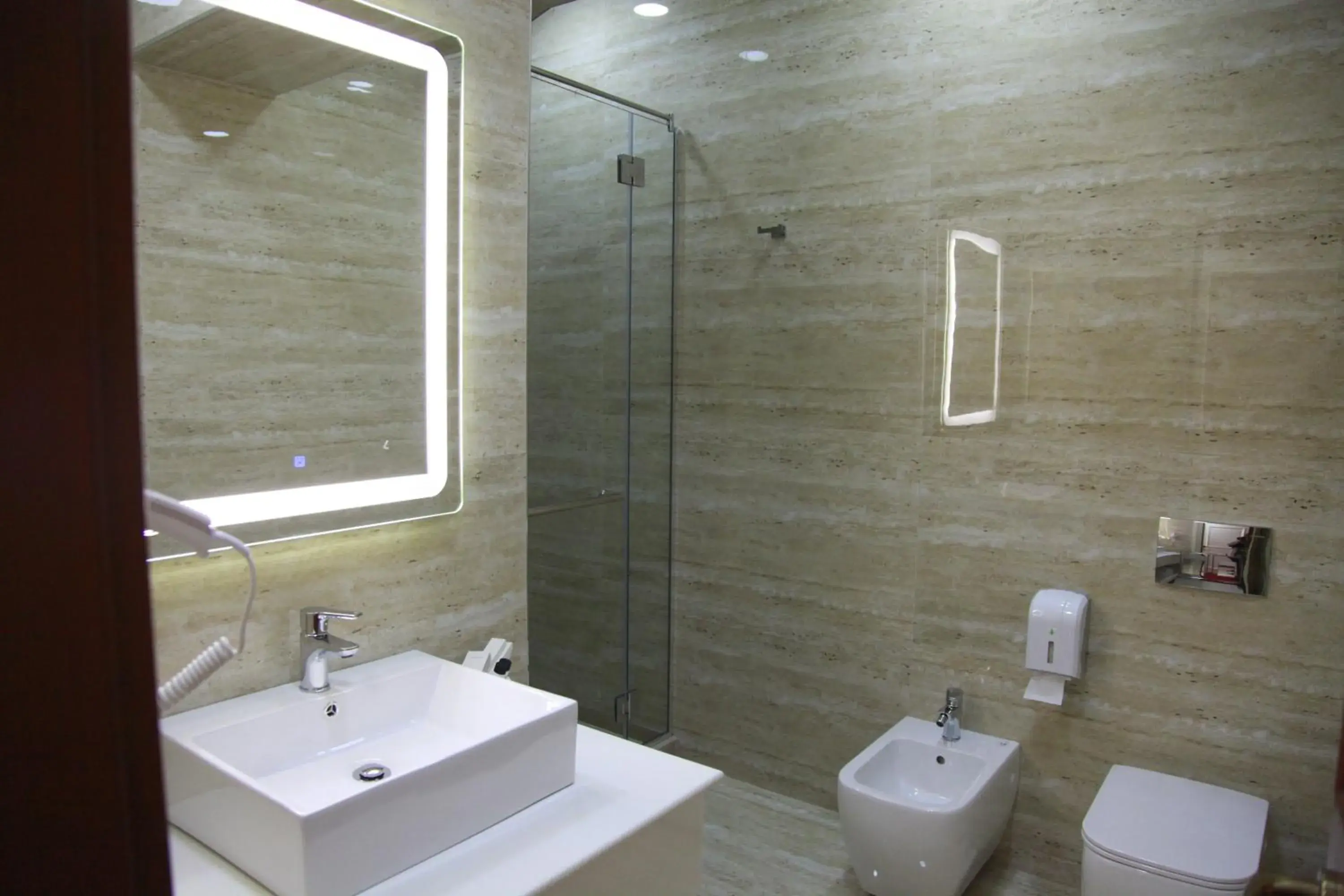 Bathroom in Rozafa Hotel Bathroom in Rozafa Hotel