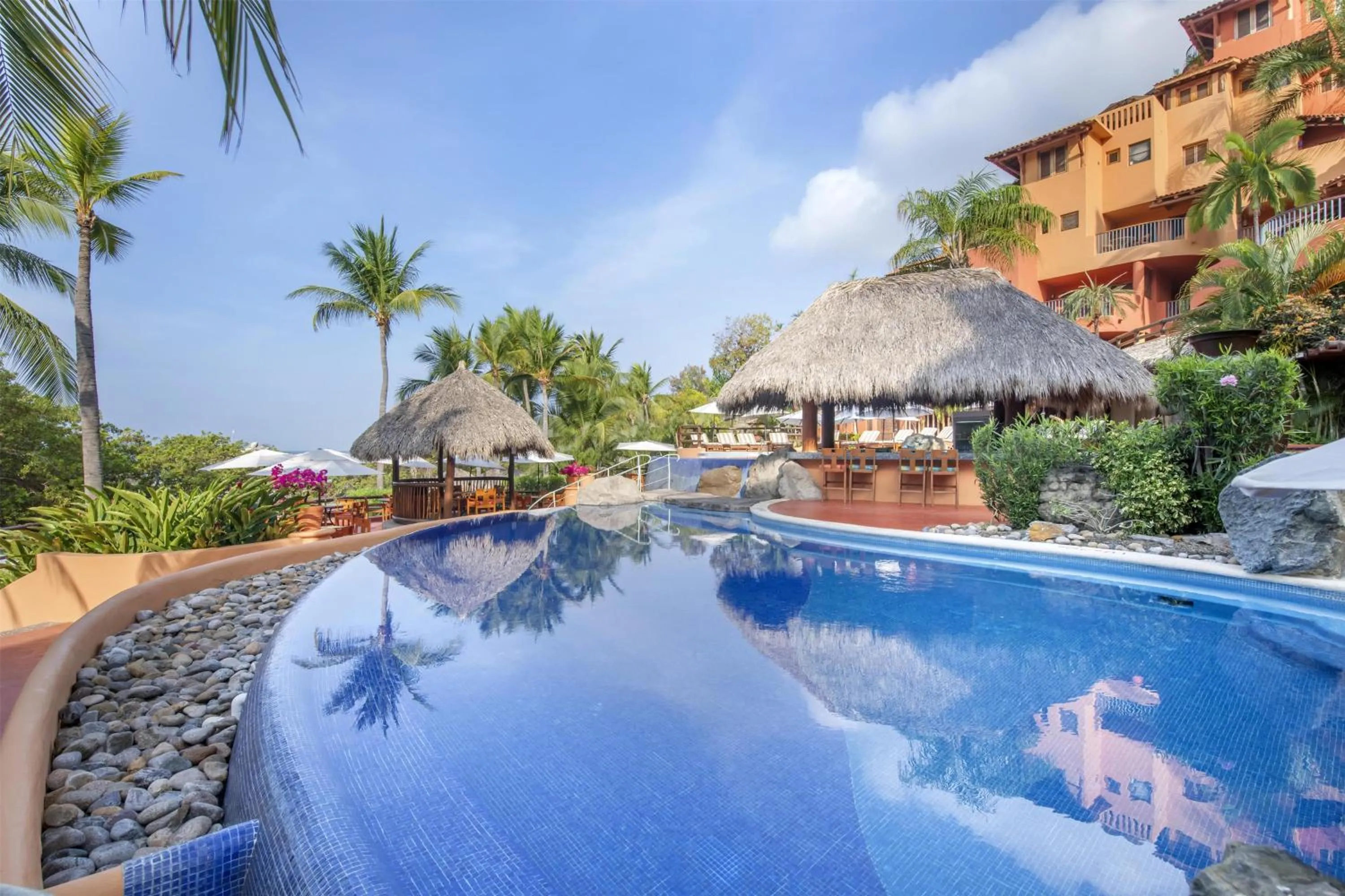 Pool view in Hilton Grand Vacations Club Zihuatanejo