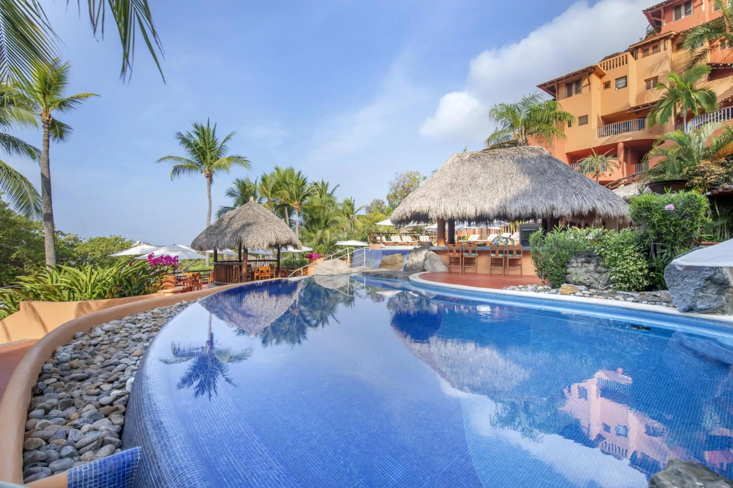 Pool view in Hilton Grand Vacations Club Zihuatanejo