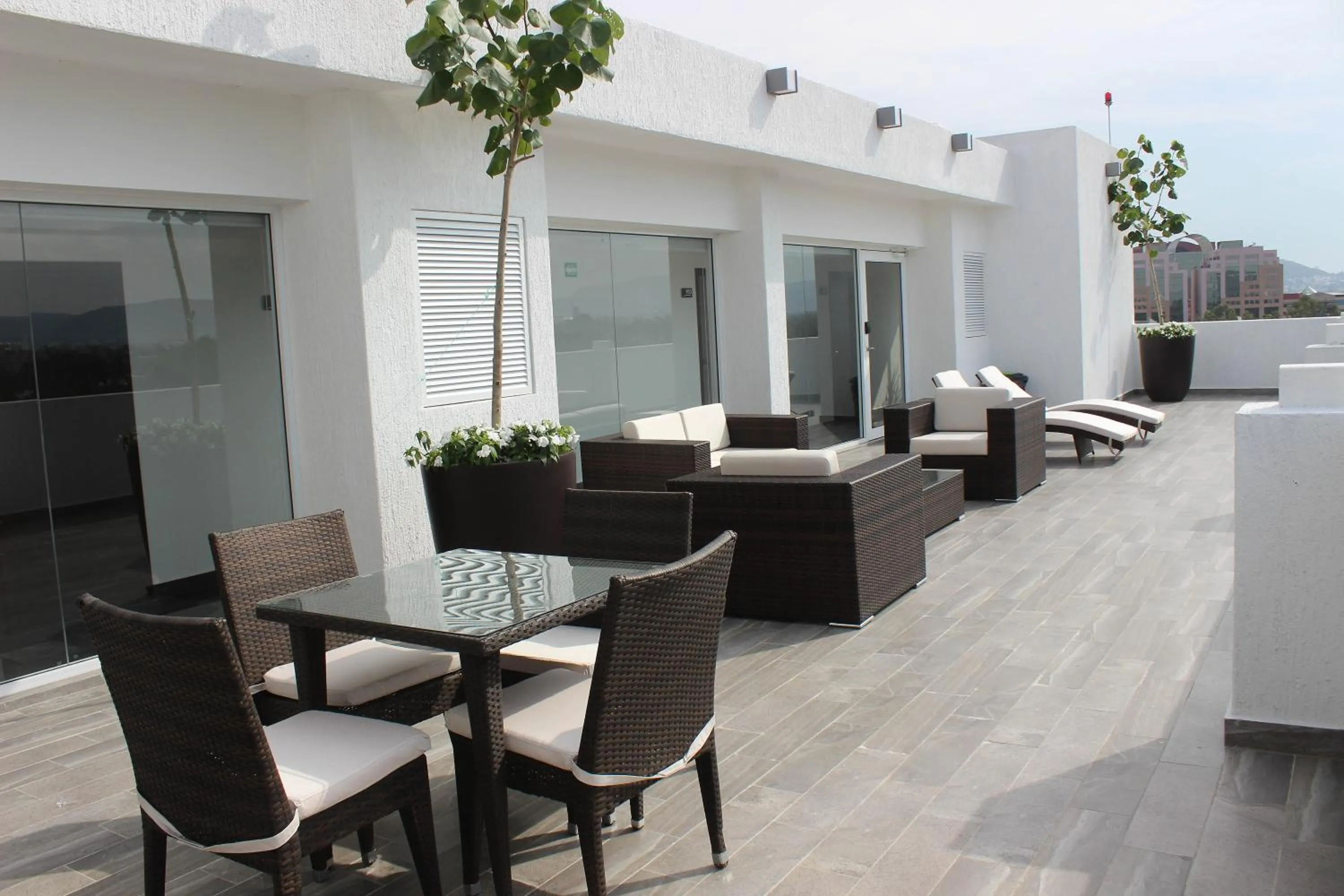 Balcony/Terrace in Eco Hotel Guadalajara Expo