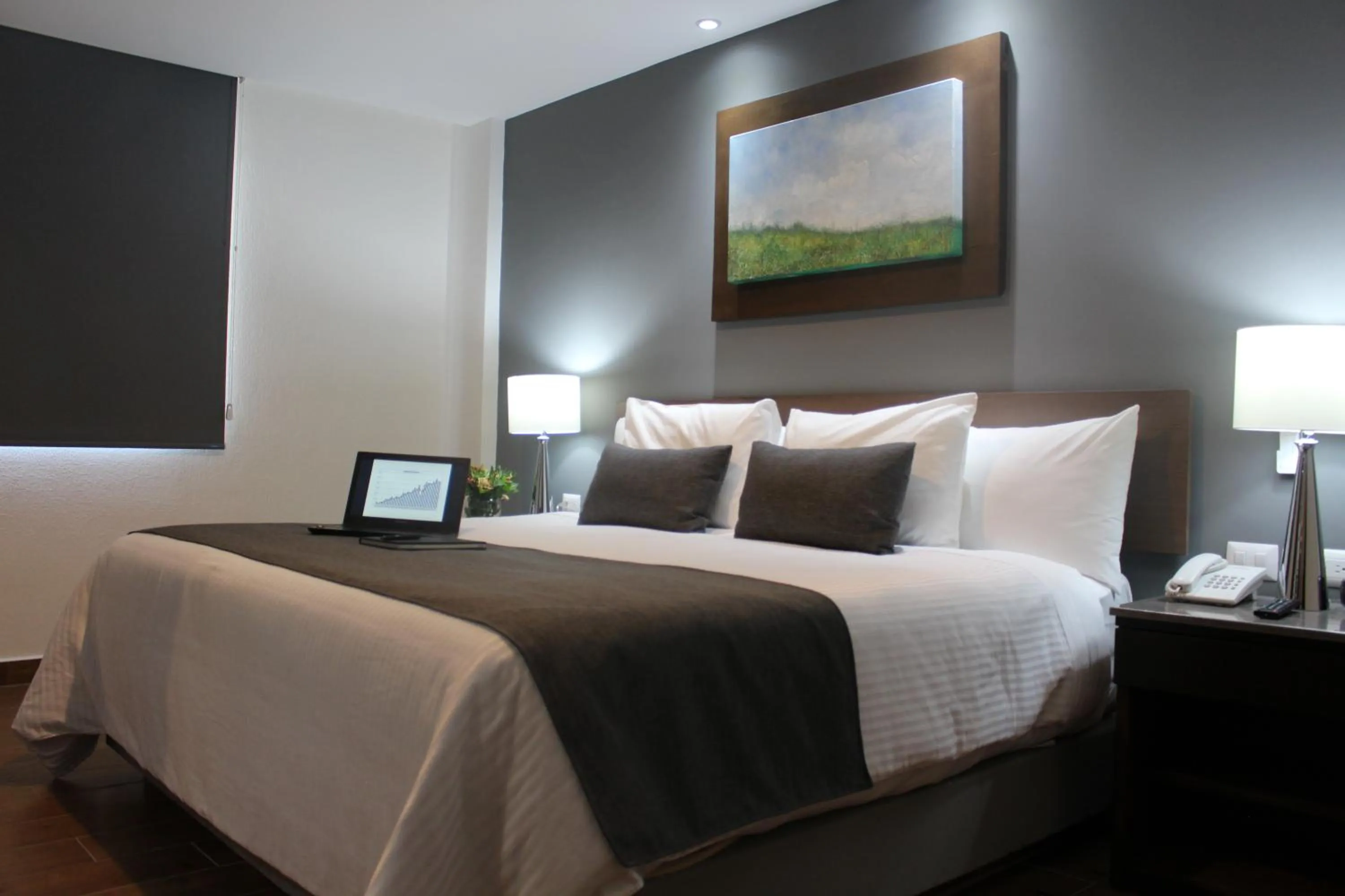 Bedroom, Bed in Eco Hotel Guadalajara Expo