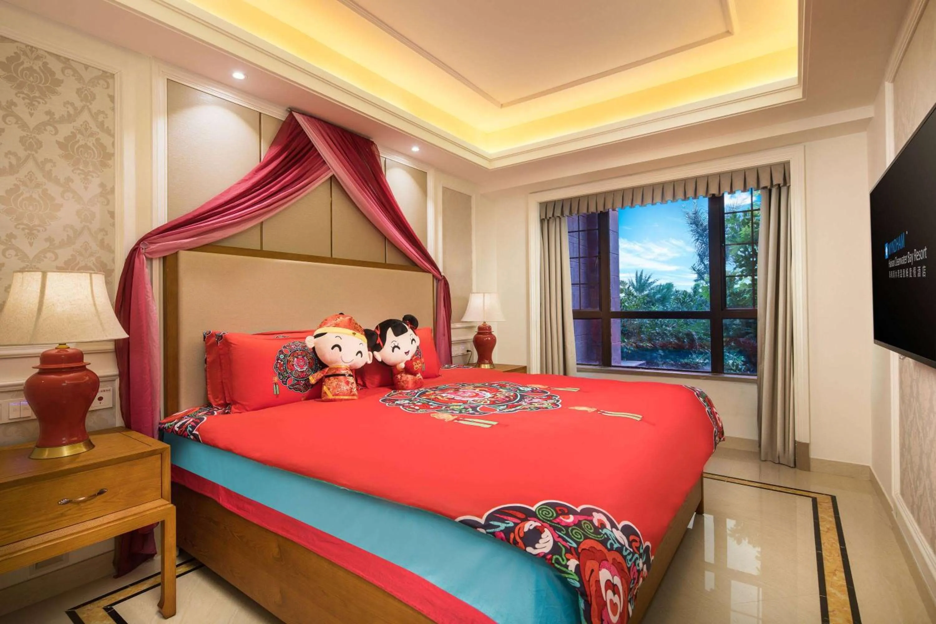 Photo of the whole room in Wyndham Hainan Clearwater Bay Resort