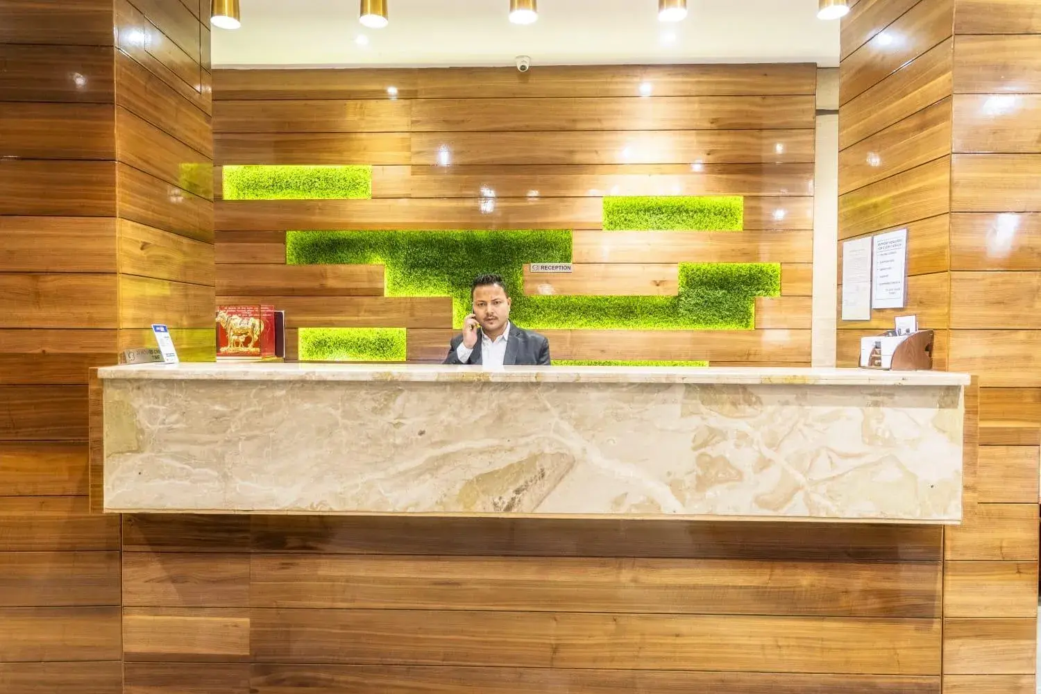 Lobby or reception in Hotel Bhabha Lobby or reception in Hotel Bhabha