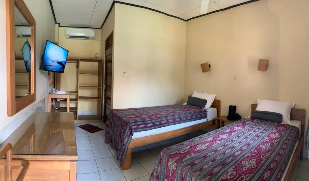 Bed in Prambanan Guesthouse