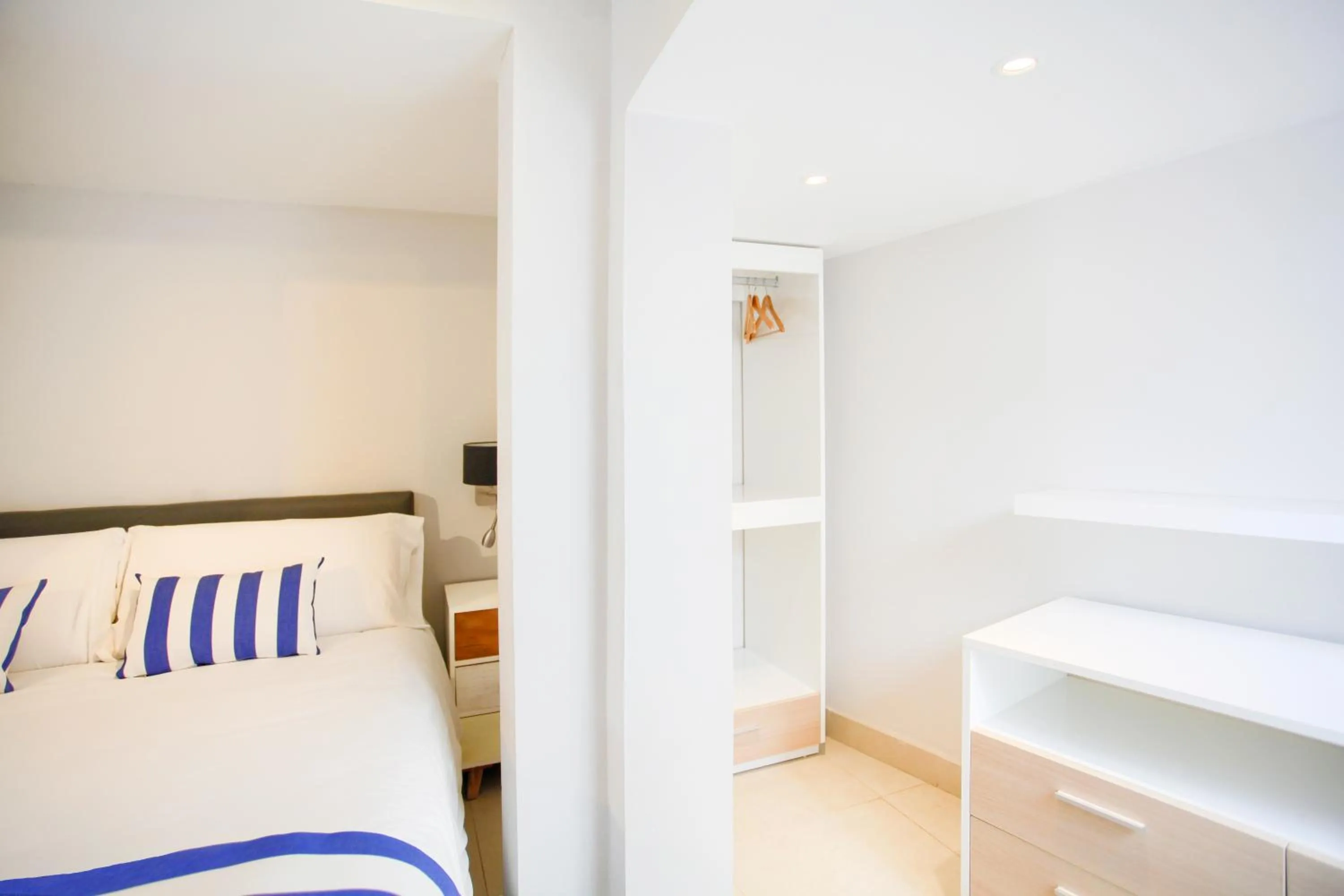 Bed in Neptuno Bungalows - Adults Only