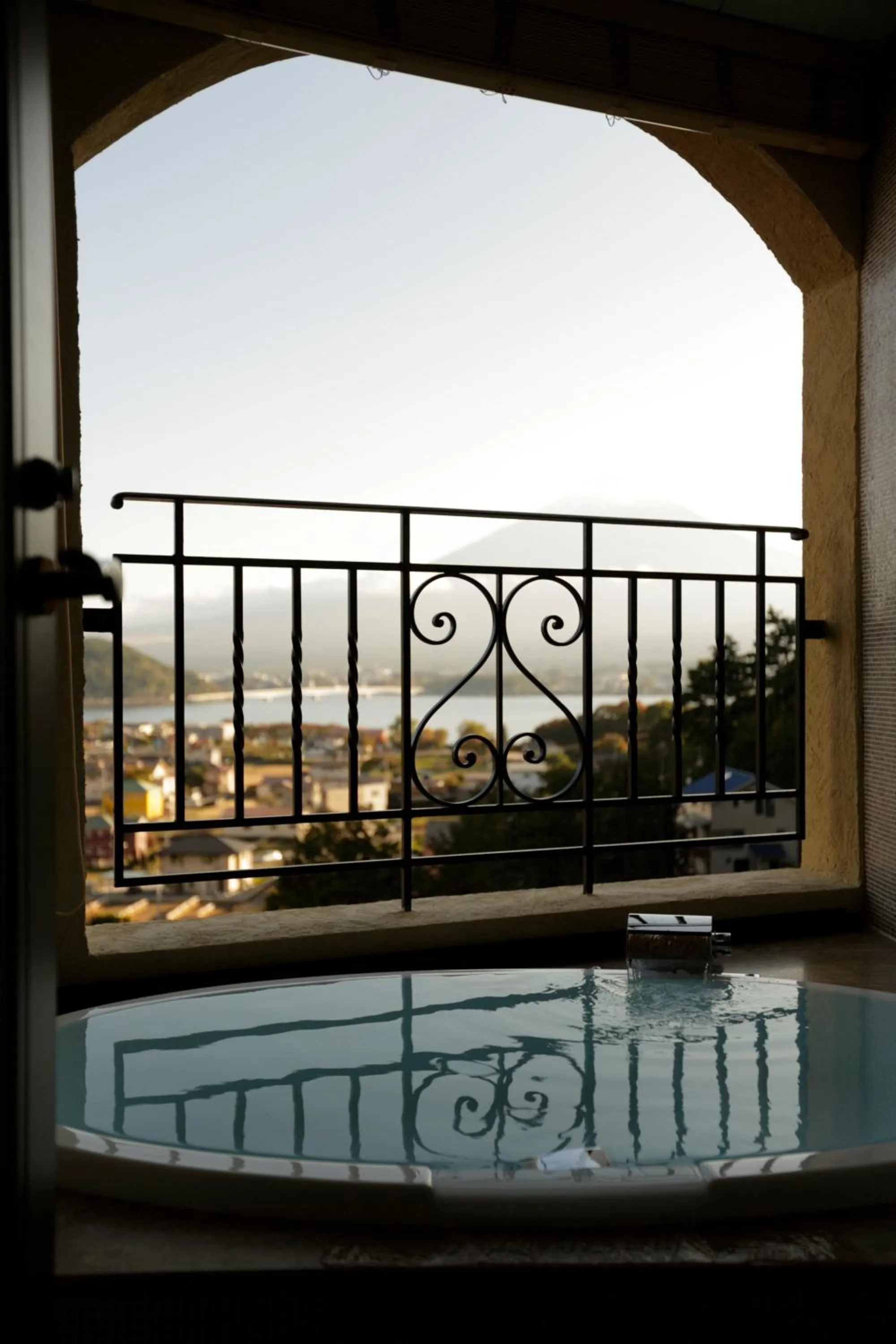 Open Air Bath in La Vista Fujikawaguchiko
