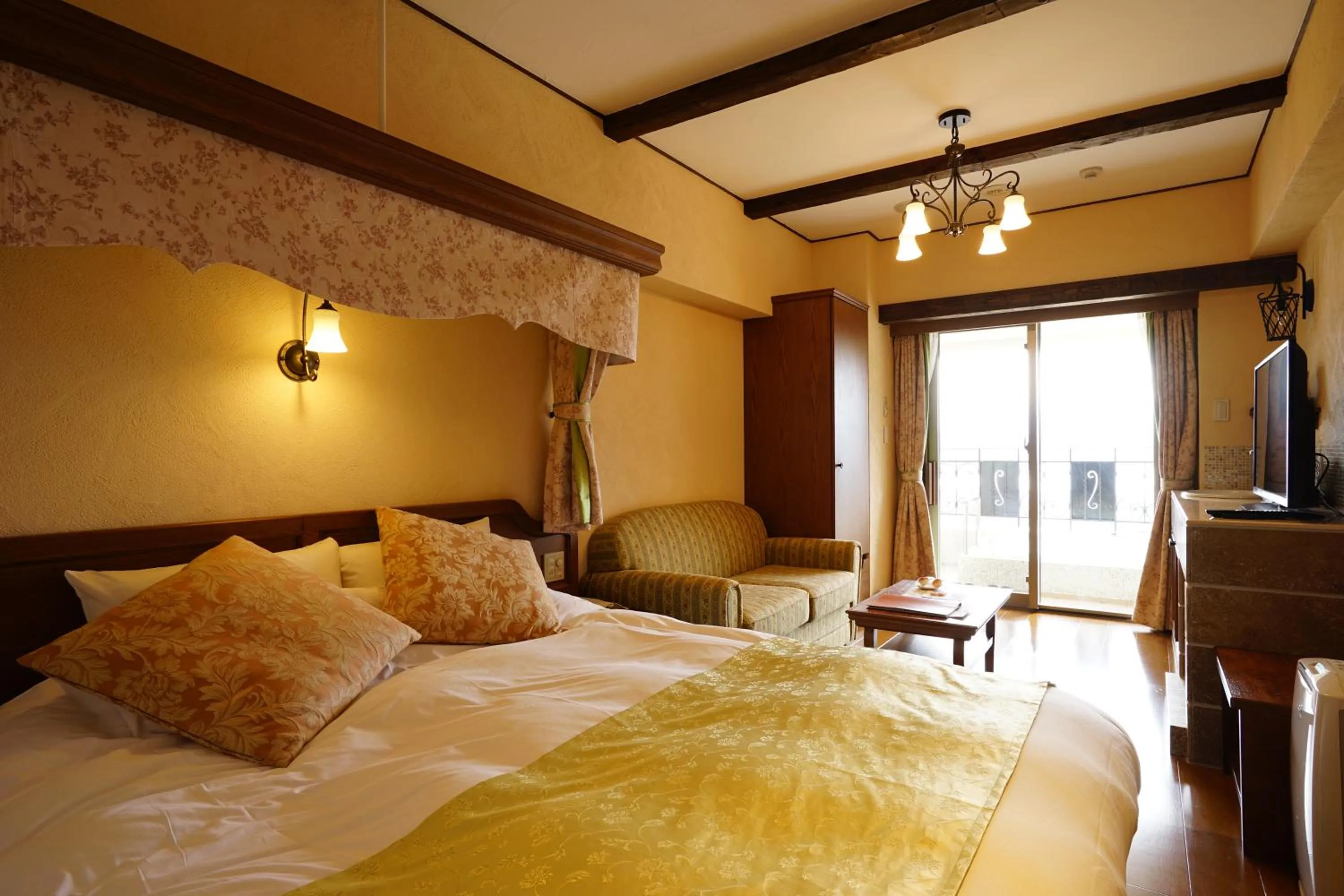 Bedroom, Bed in La Vista Fujikawaguchiko