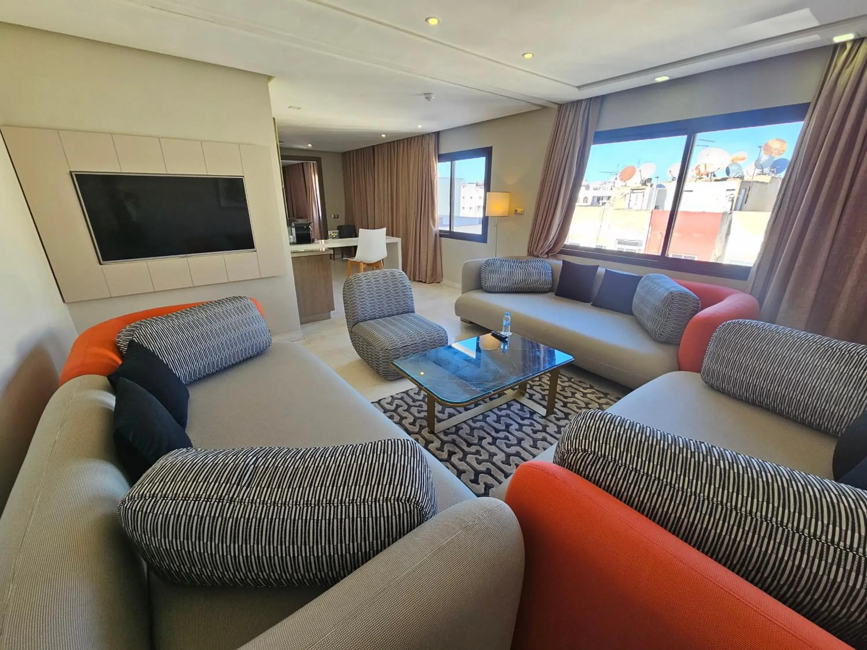 Living room in DownTown Hotel Maârif Casablanca By TSA Living room in DownTown Hotel Maârif Casablanca By TSA